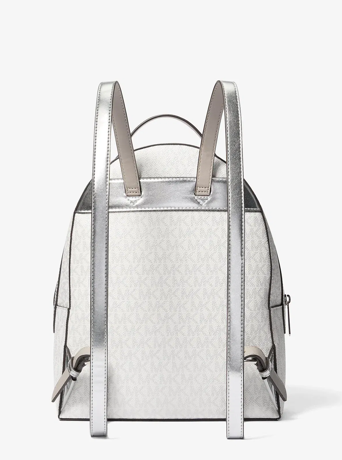 Michael Kors Sheila Medium Logo Backpack Silver
