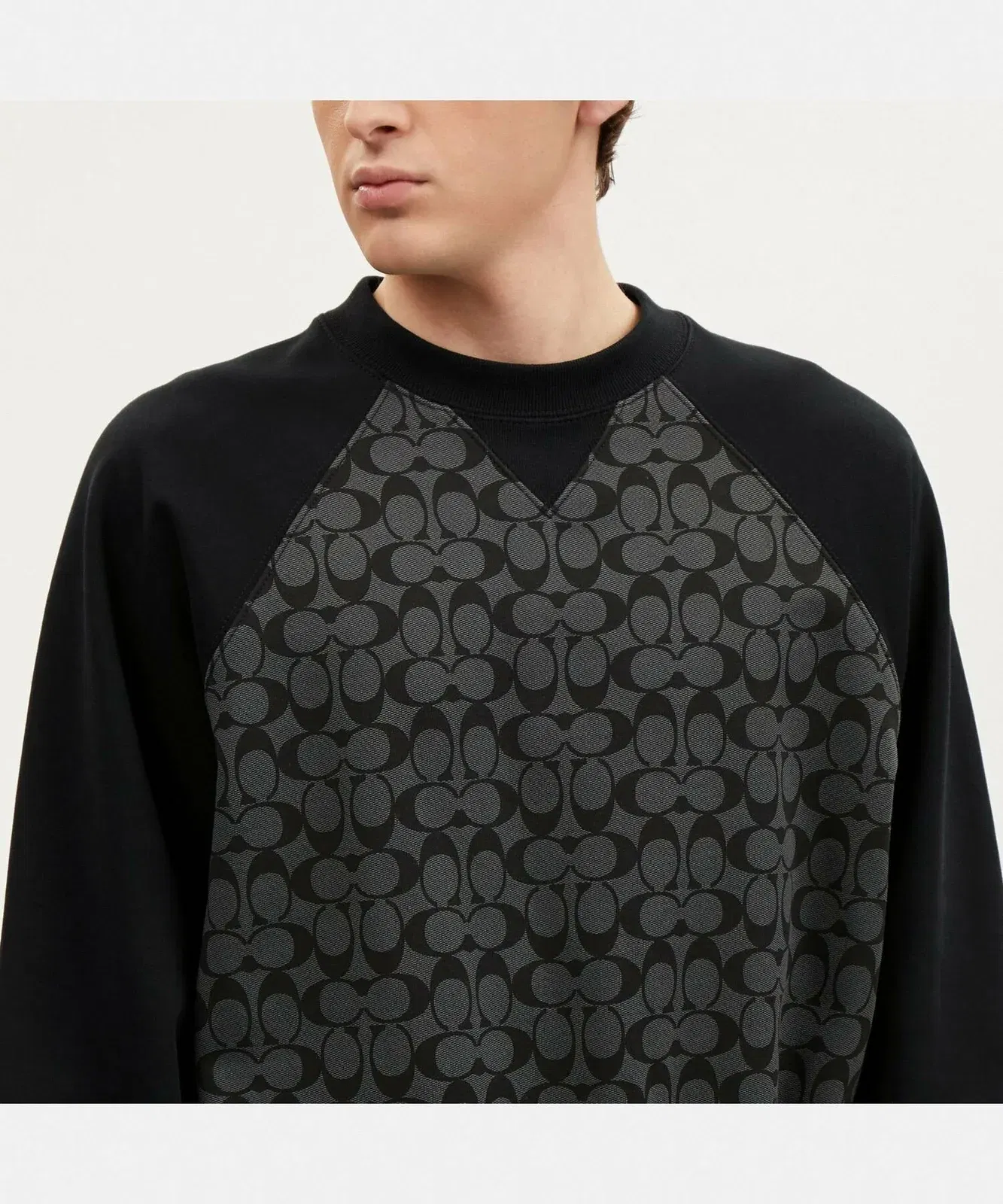 Signature Crew Neck Sweatshirt Black