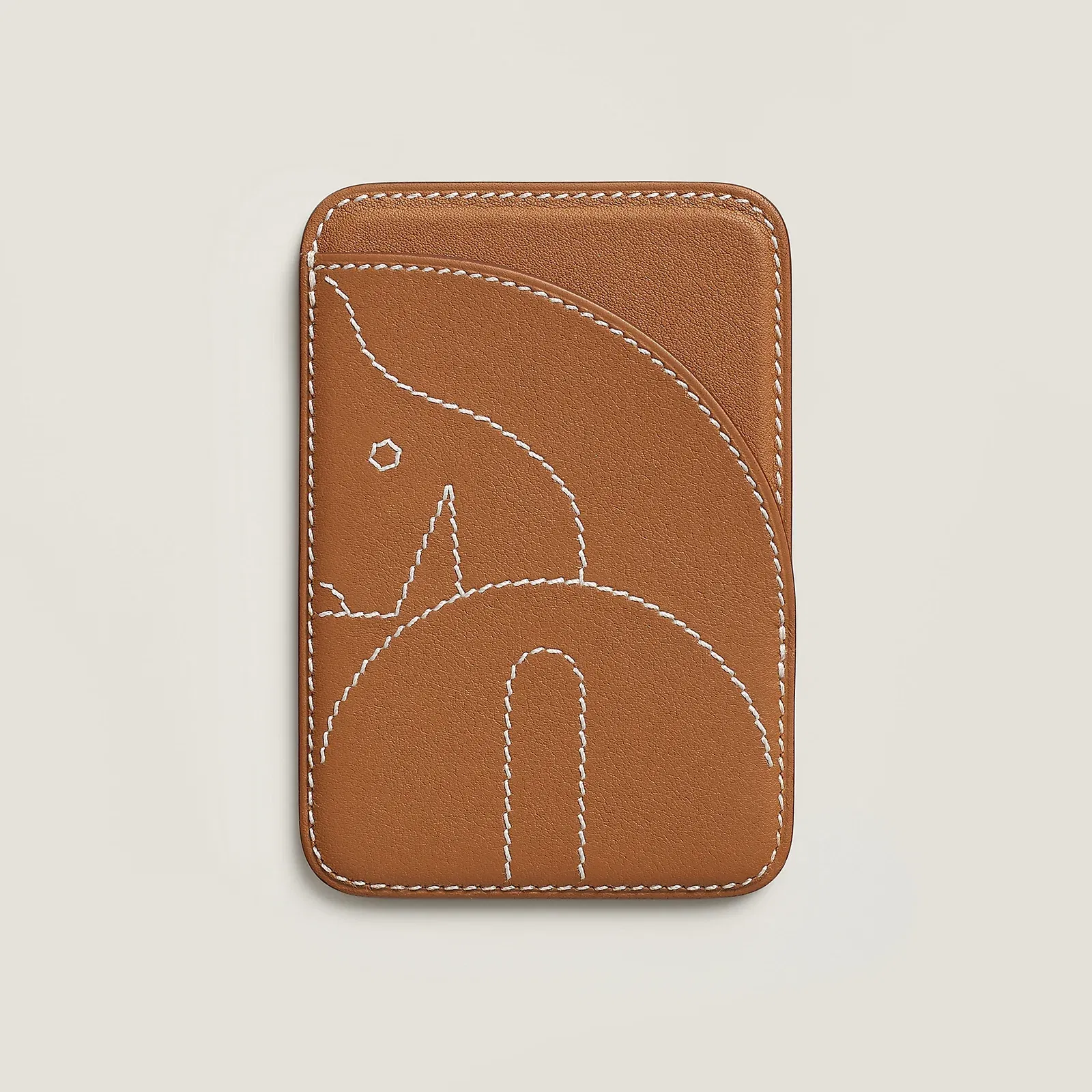 Horse MagSafe Card holder Gold