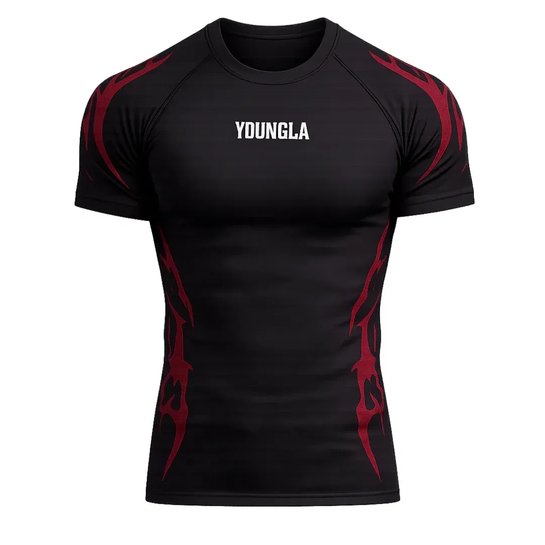 YoungLA Gothic Compression Tees Black/Blue