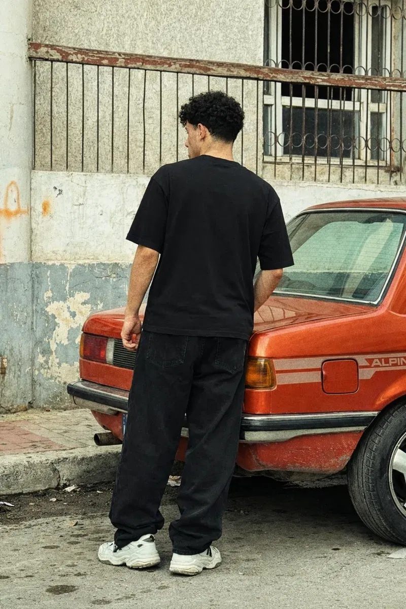 Off Supply Cosmic Motion Black T-Shirt