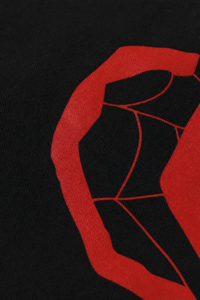 Voyd Red Spiral Black T-shirt