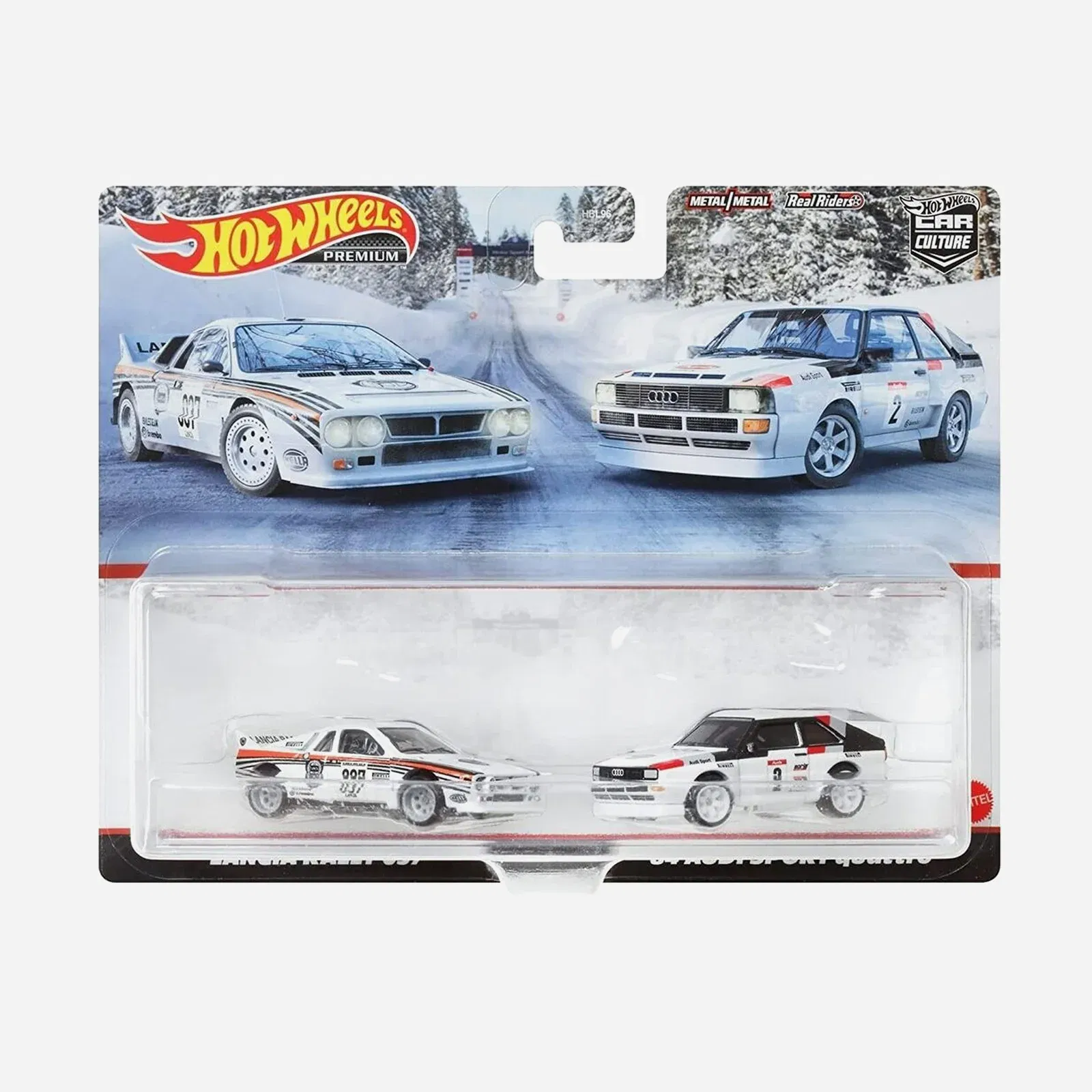 Hot Wheels Premium Car Culture Lancia Rally 037 & 84' Audi Sport Quattro 2-Pack Set