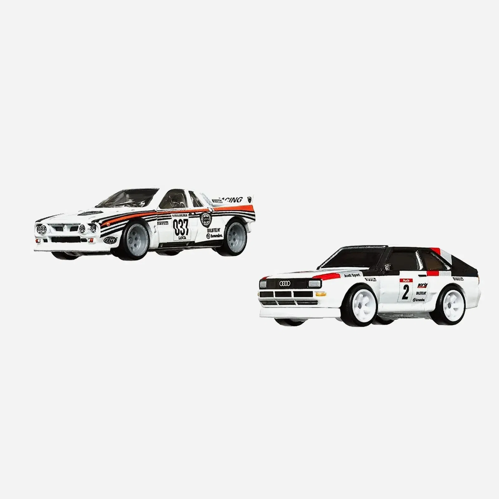Hot Wheels Premium Car Culture Lancia Rally 037 & 84' Audi Sport Quattro 2-Pack Set