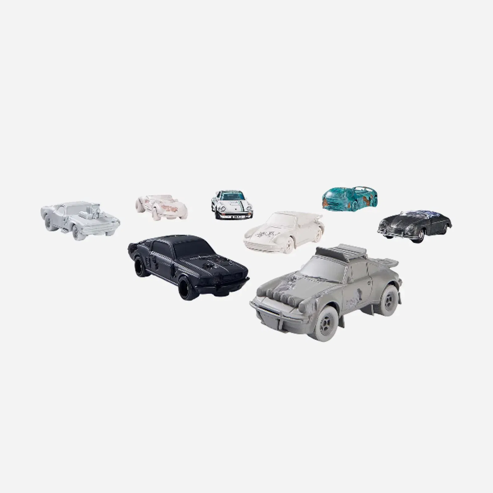 Hot Wheels x Daniel Arsham Complete Car and Rally Case Set
