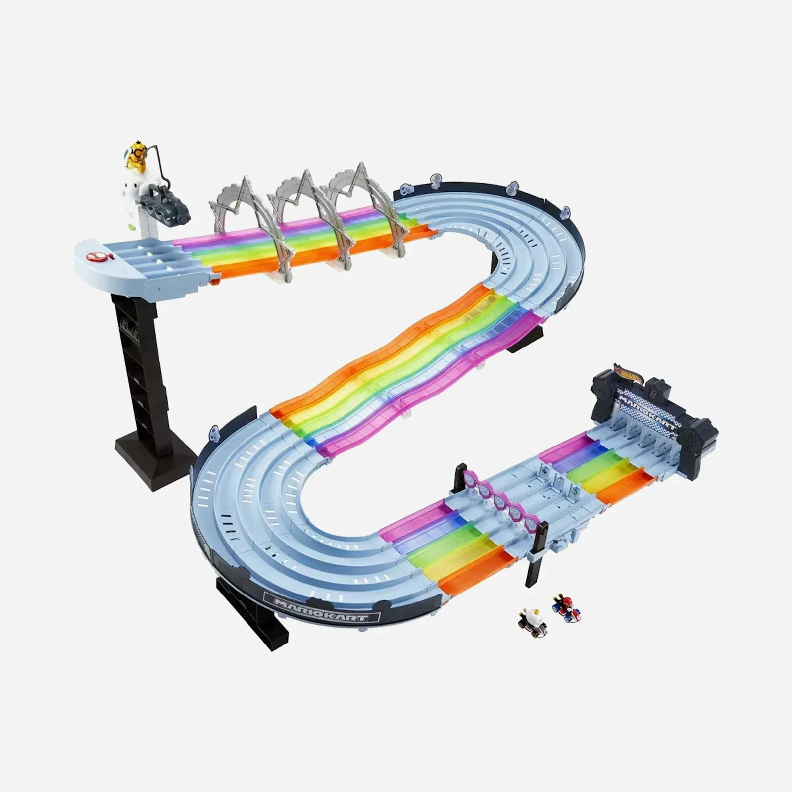Hot Wheels Mario Kart Rainbow Road Raceway Set 1/64 Scale
