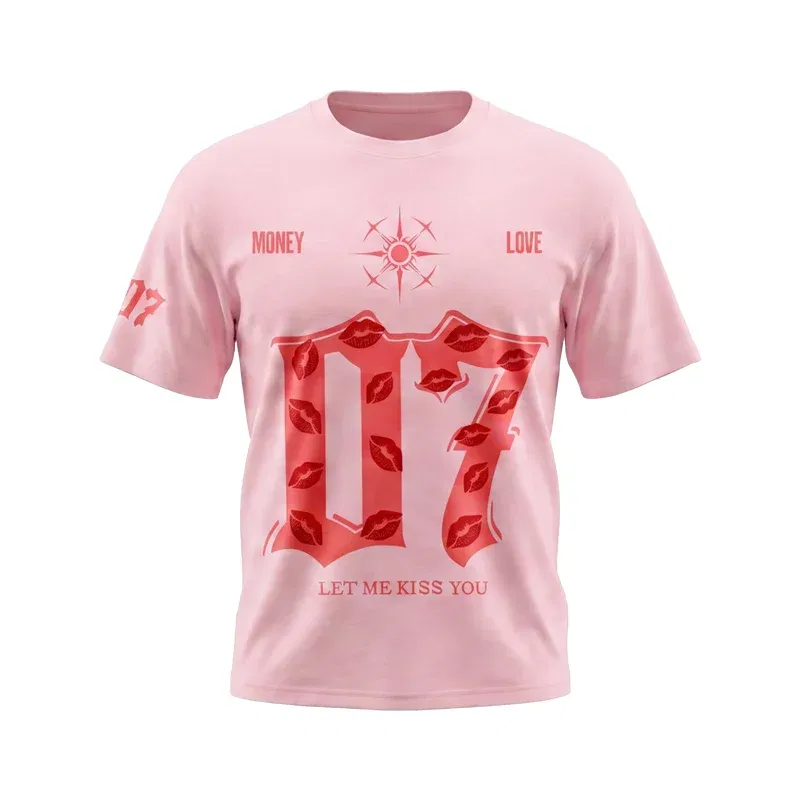 Voyd Lovers in Noir Pink T-shirt