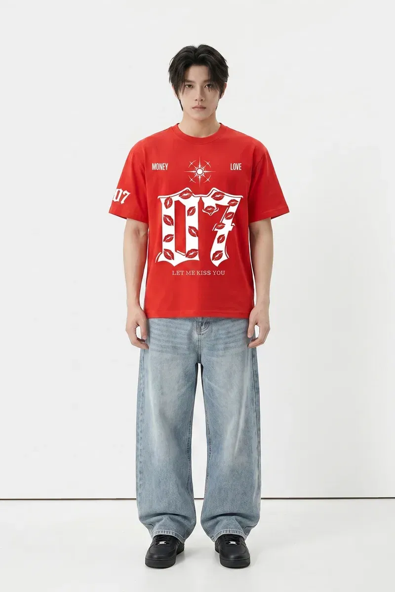 Voyd Lovers in Noir Red T-shirt
