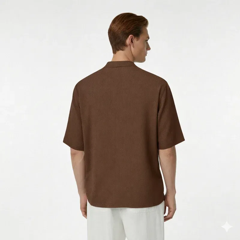 Waffle Shirt Brown