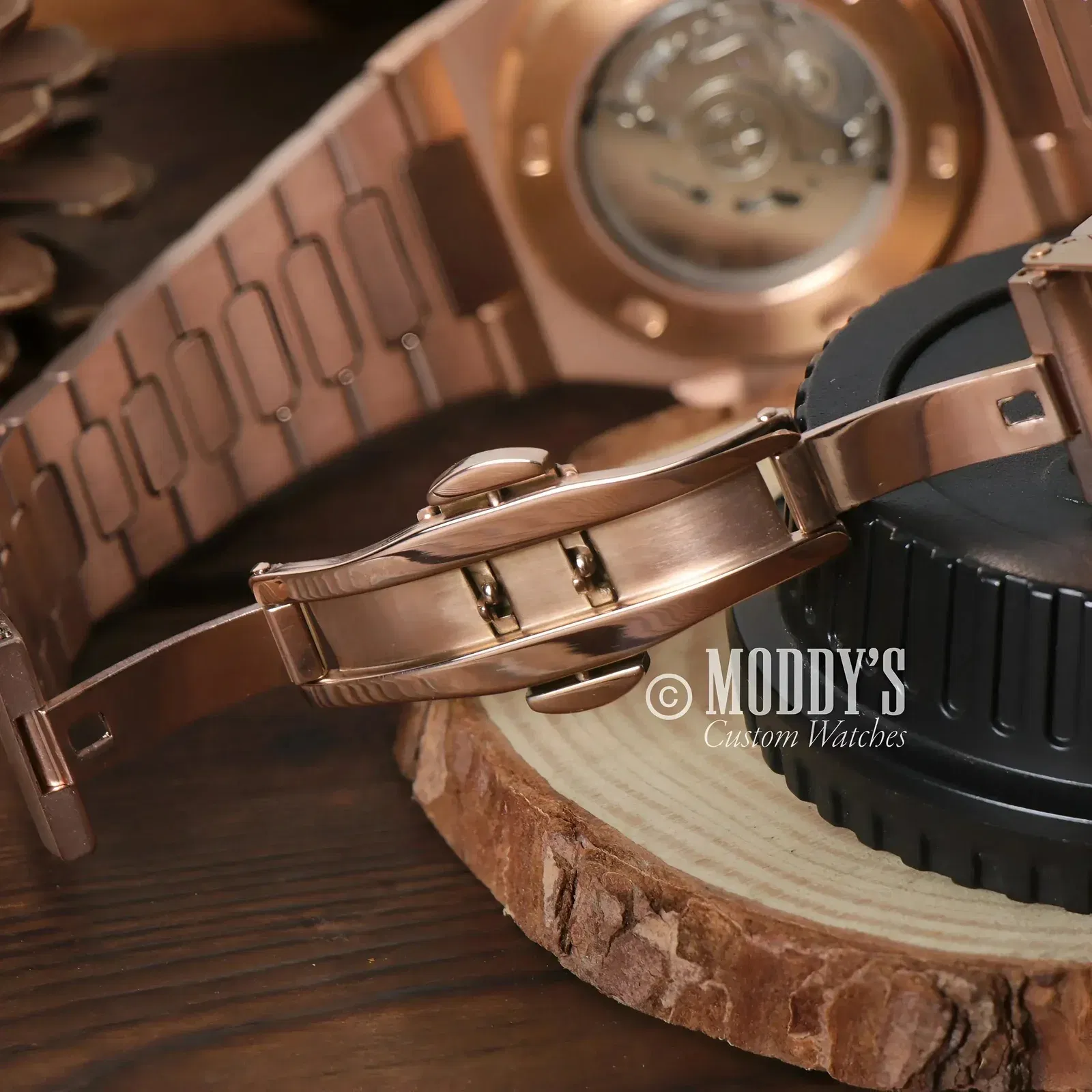 Nautiko Rose Gold Royal Blue