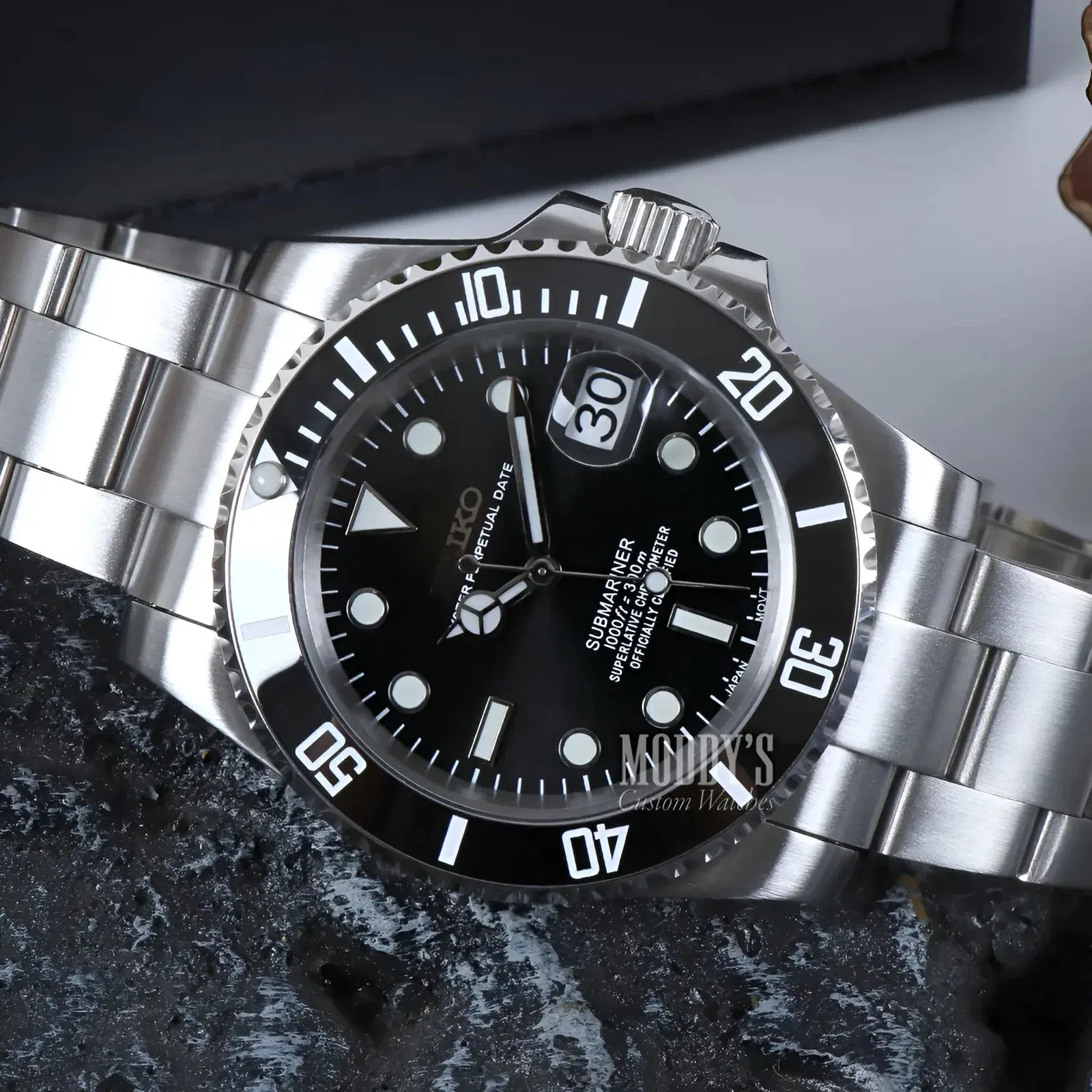 Seikomariner Steel Black