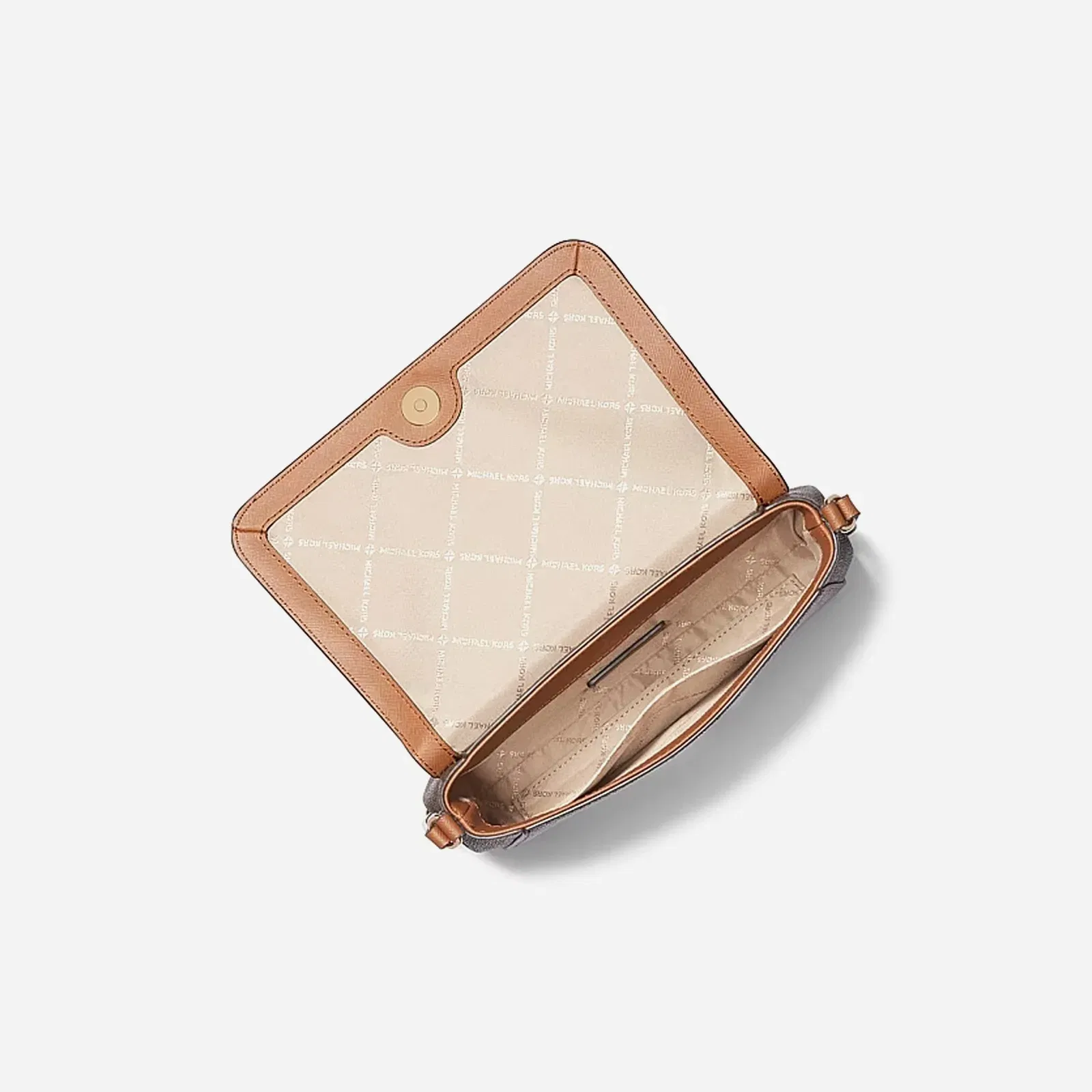 Michael Kors Medium Logo Convertible Crossbody Bag Brown