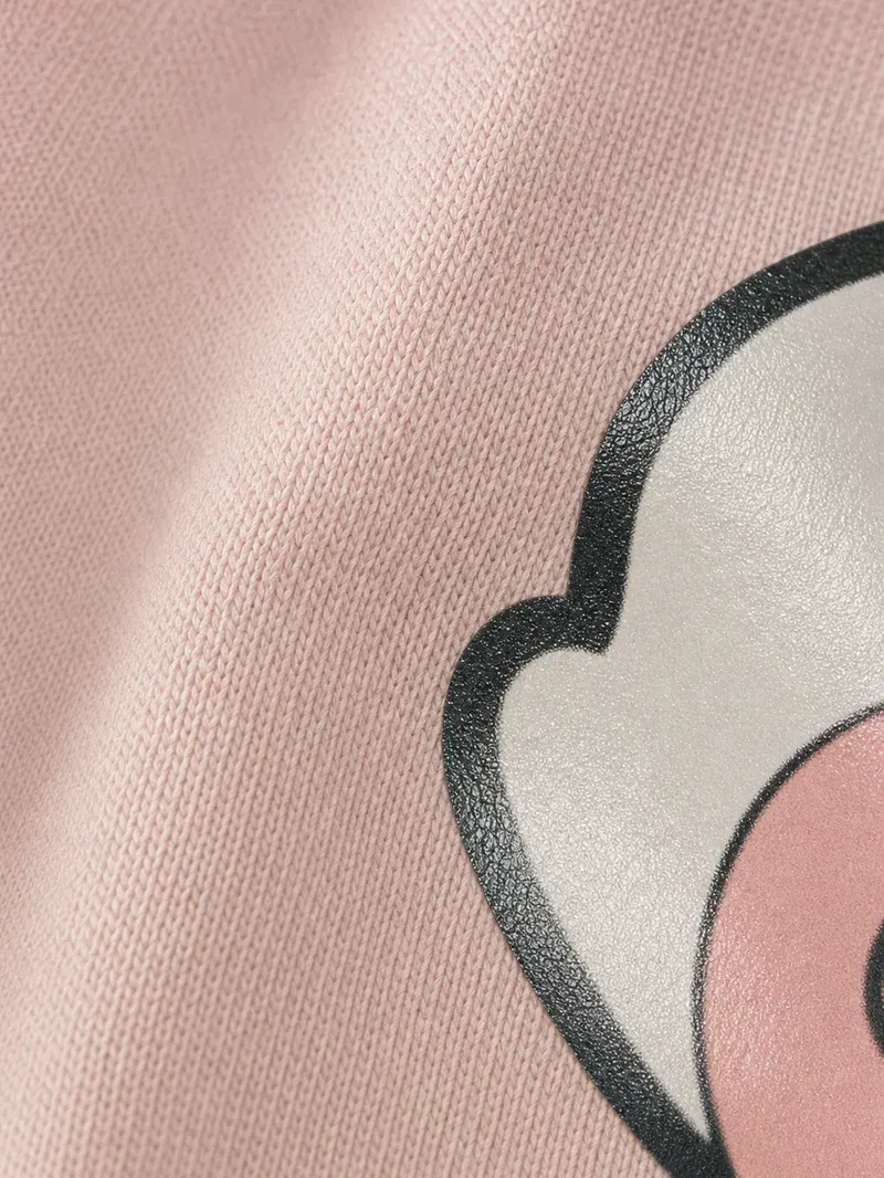 Be Autyst Raw Oversized Men Powder Pink Polo Quarter Zip T-Shirt Back