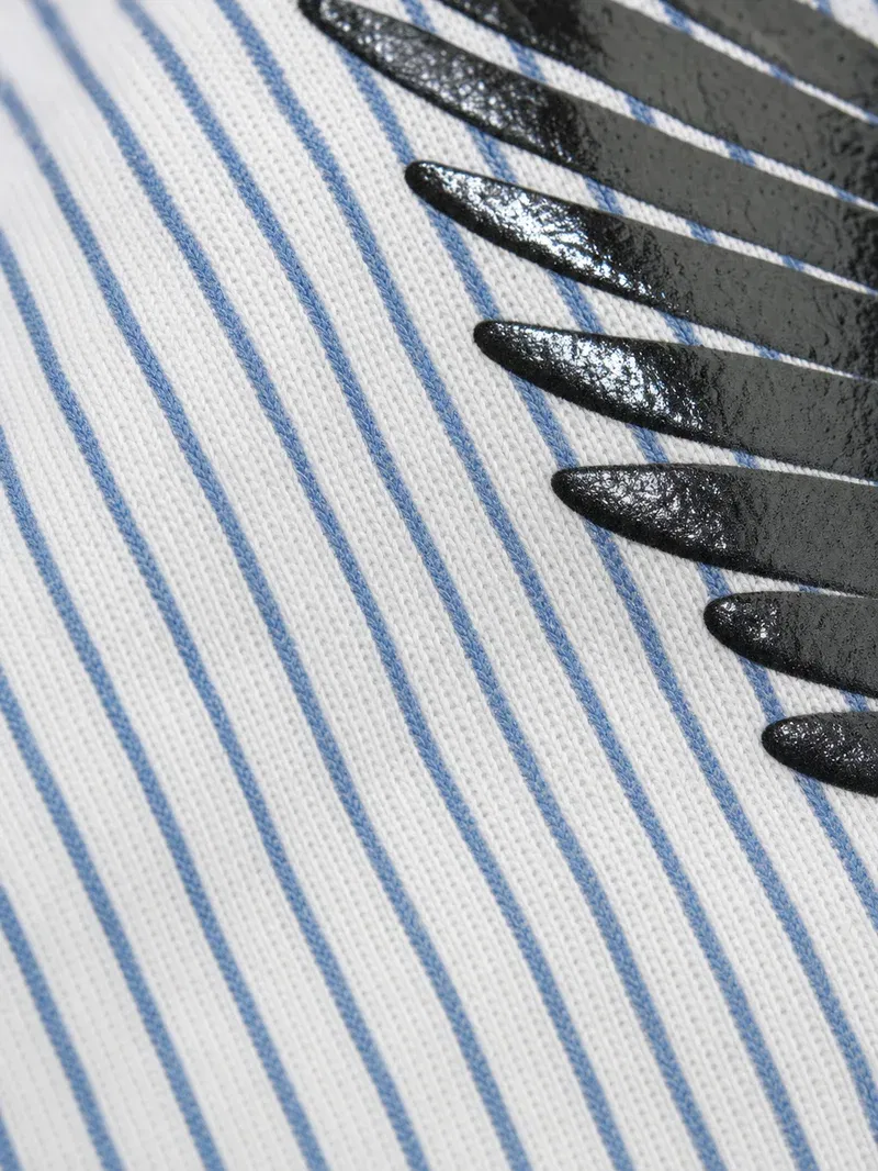 Look Mom I Can Fly Be Autyst Blue Striped Shirt
