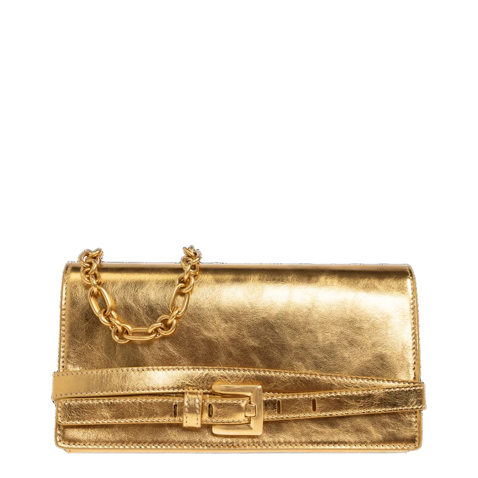 Shuffle Wallet in Lamé Leather