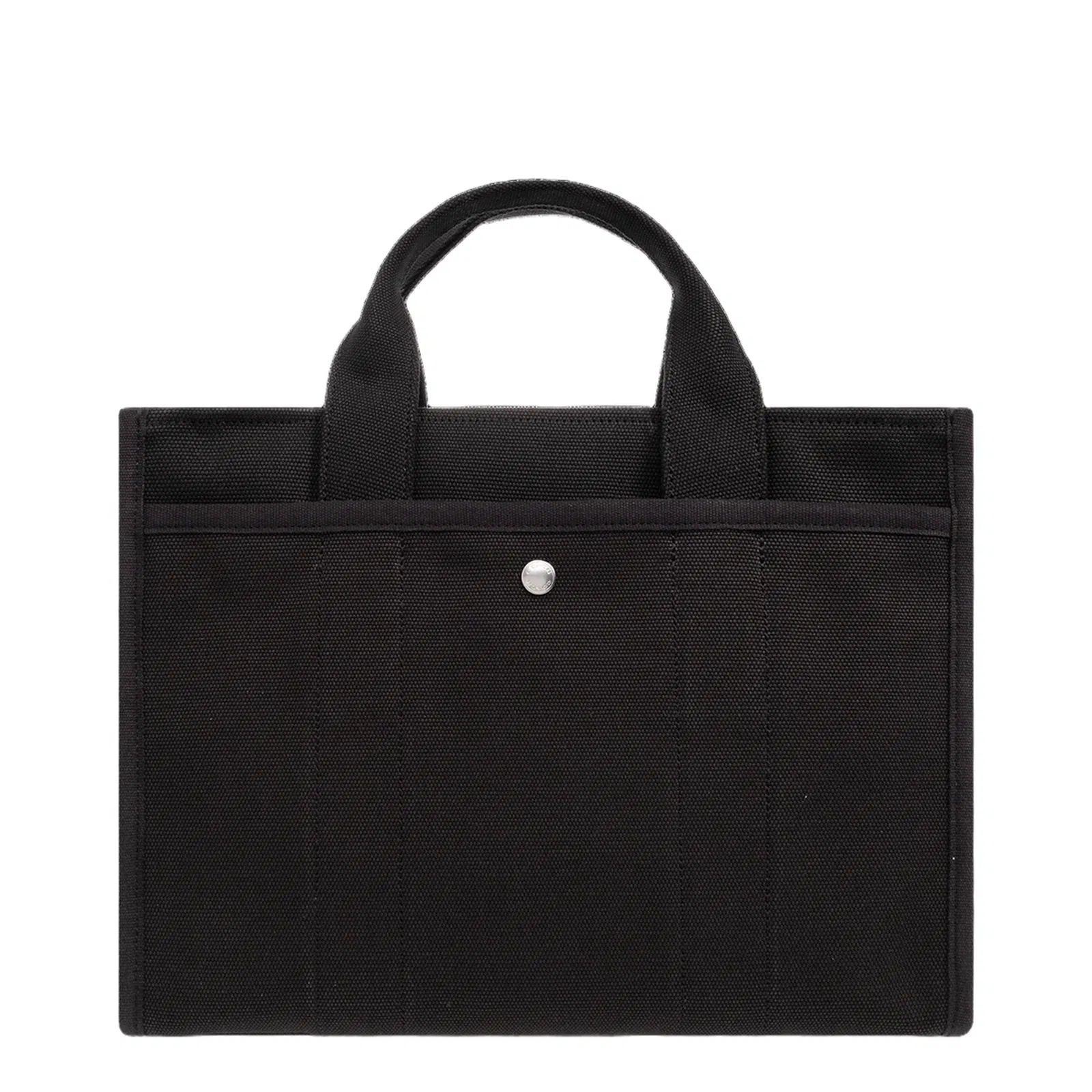 Logo Canvas Cargo Tote Bag - Black