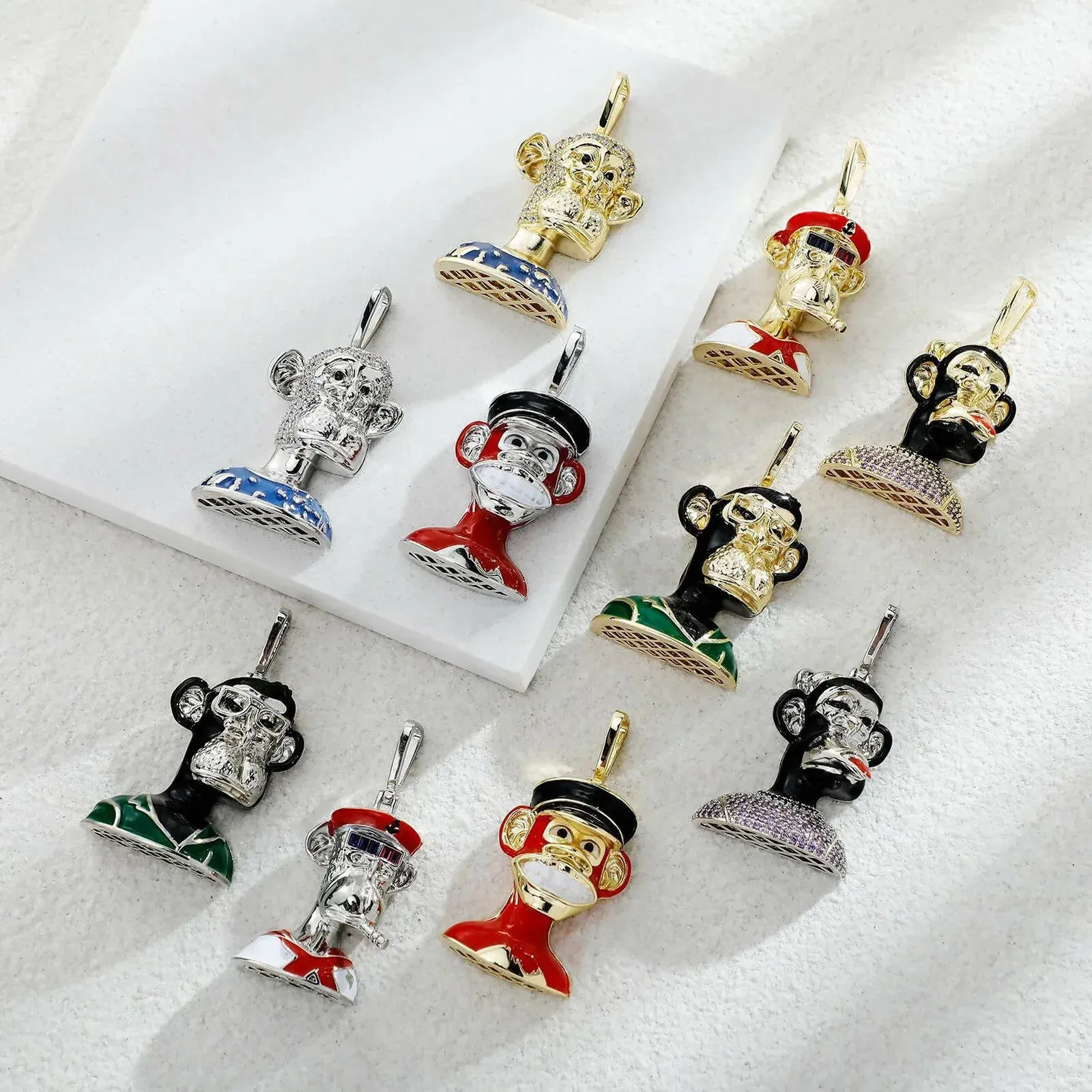 Multiverse Ape Monkey NFT Pendant (Blue)