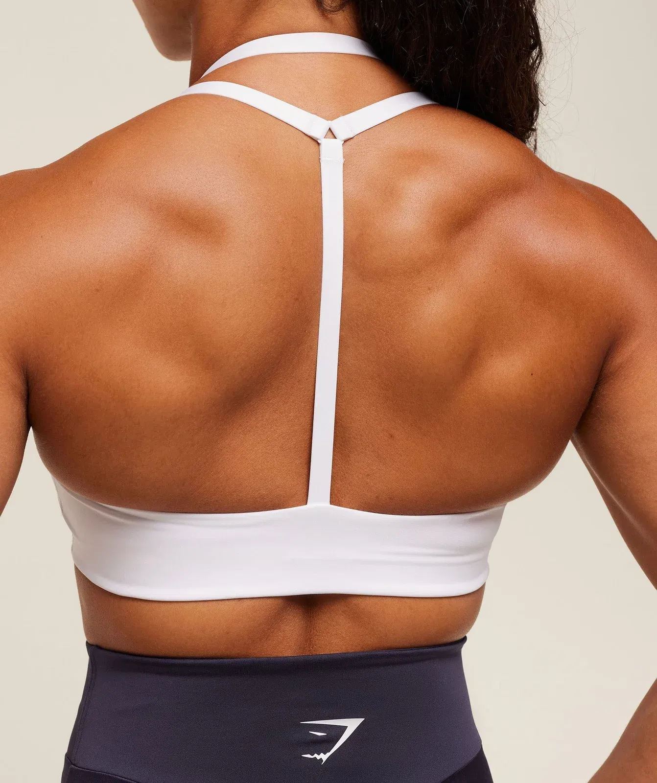 Women's Gymshark Reps T Back Sports Bra White