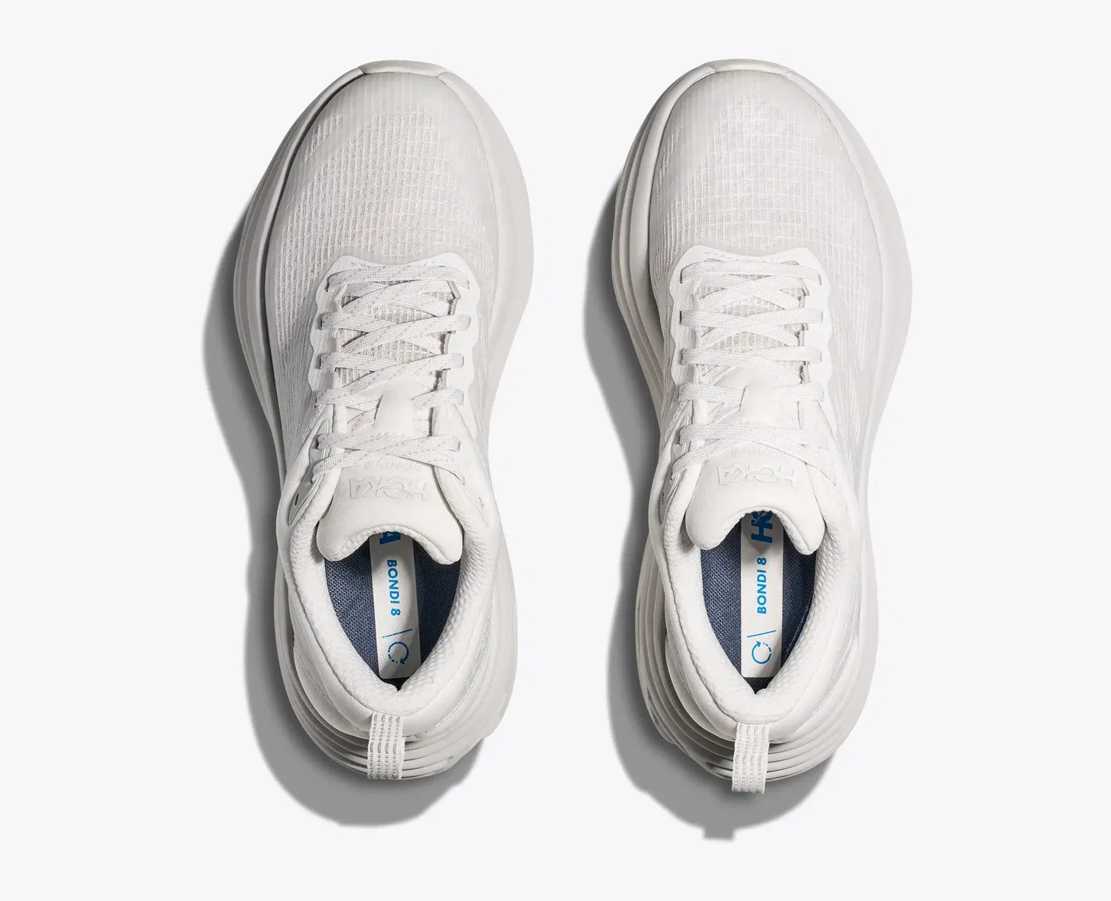 HOKA Bondi 8 Caged White Cosmic Grey