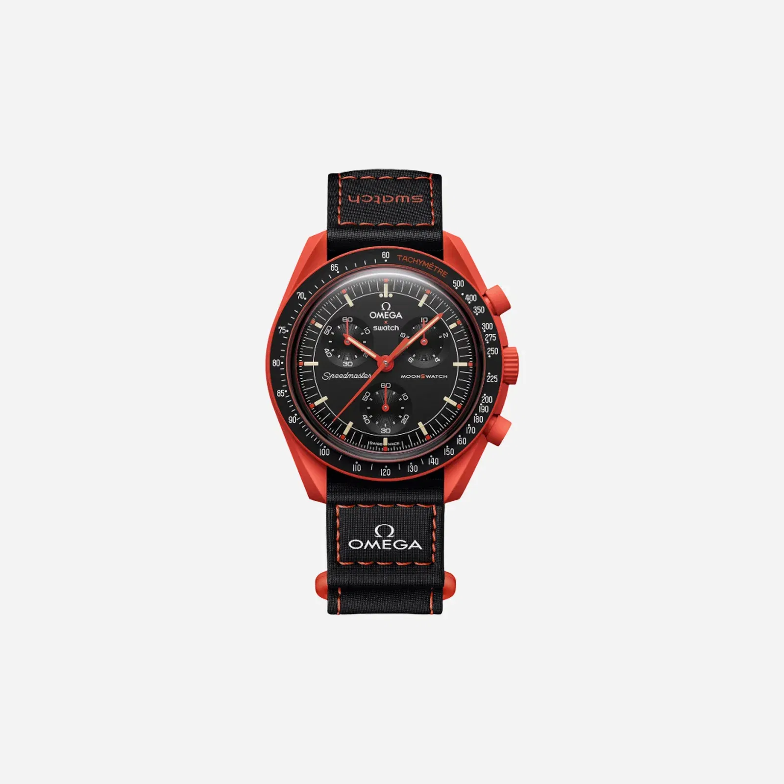 Swatch X Omega Bioceramic Moonswatch Mission On Earth - Lava