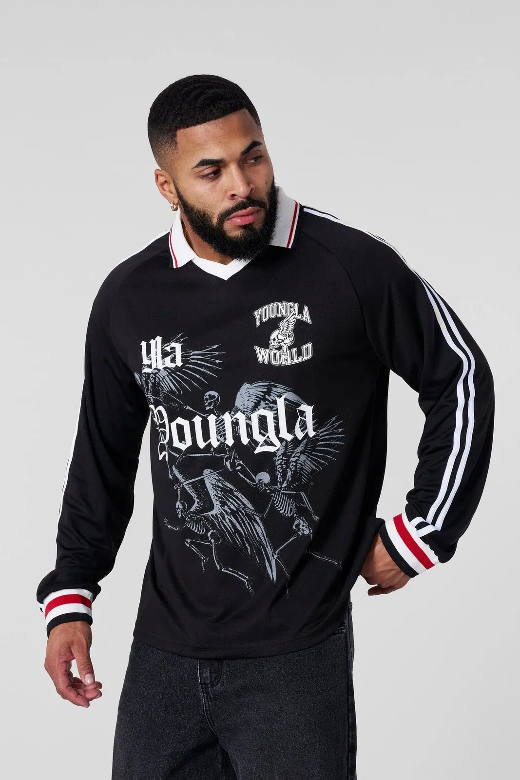 YOUNG LA 8041 Eternal Soccer Jersey Black