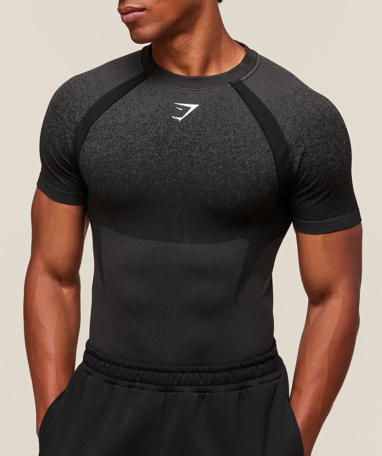 Gymshark Shadow Seamless T-Shirt - Black