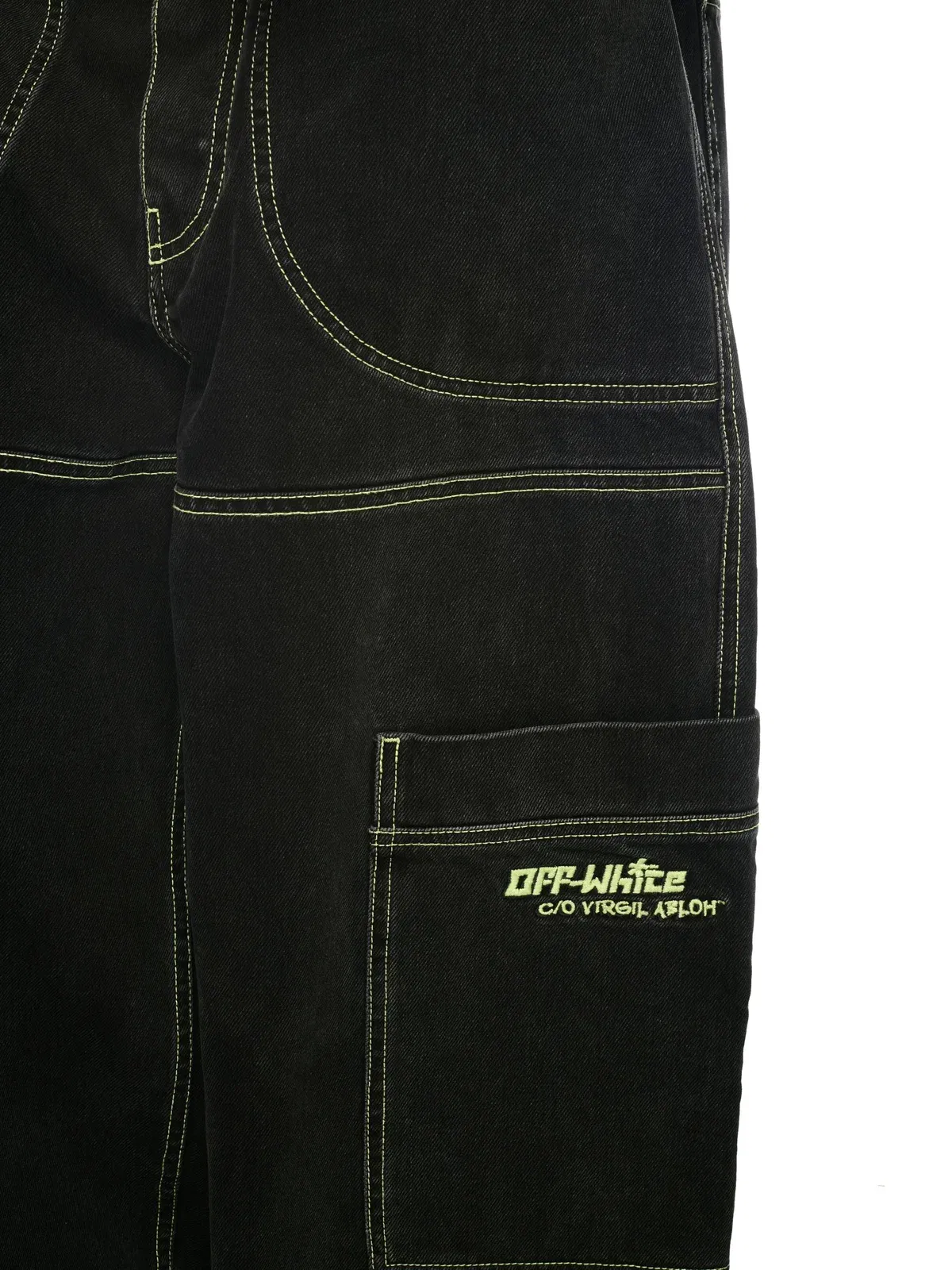 Off White Off Irreg Den Cargo Jeans