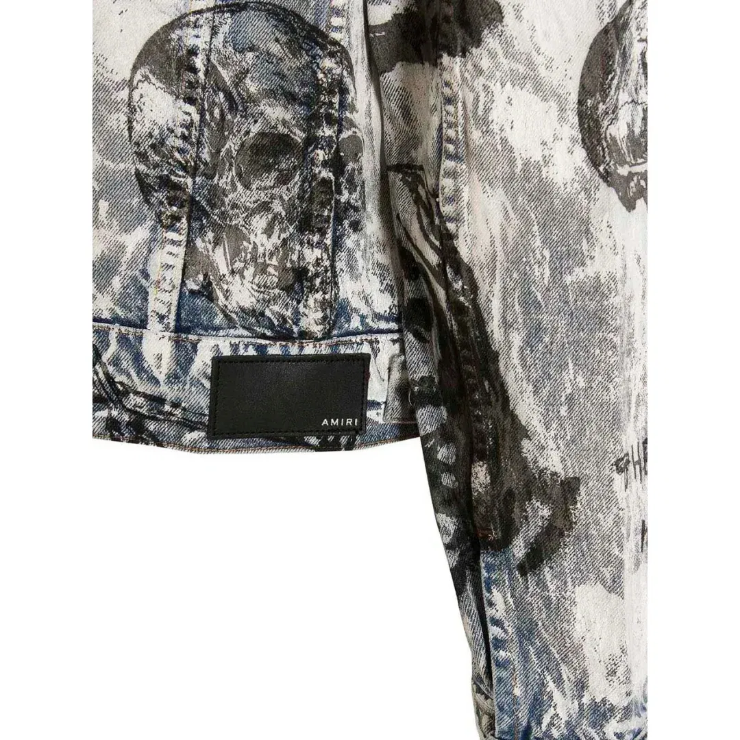 AMIRI X WES LANG SKETCH DENIM JACKET