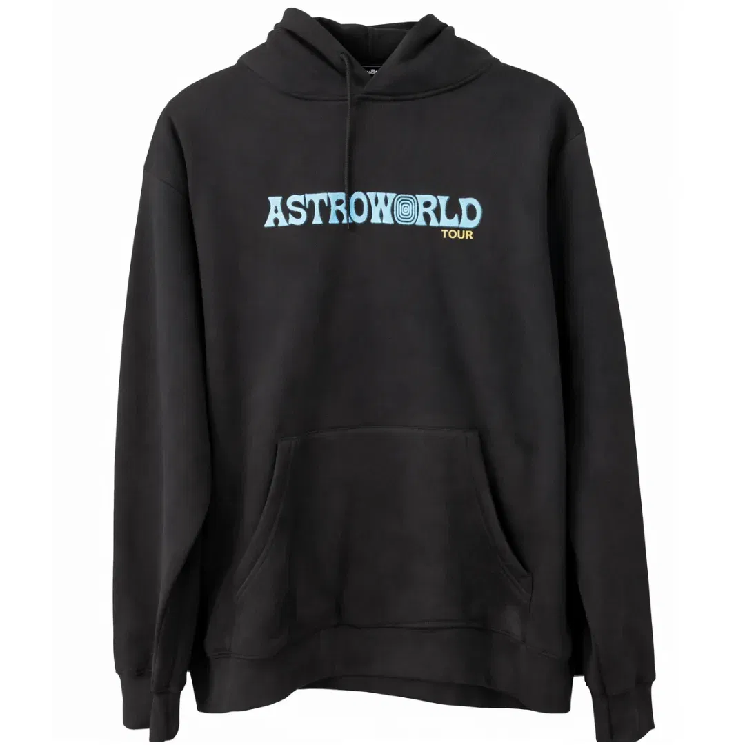 ASTROWORLD TRAVIS SCOTT UNISEX WISH HOODIE BLACK