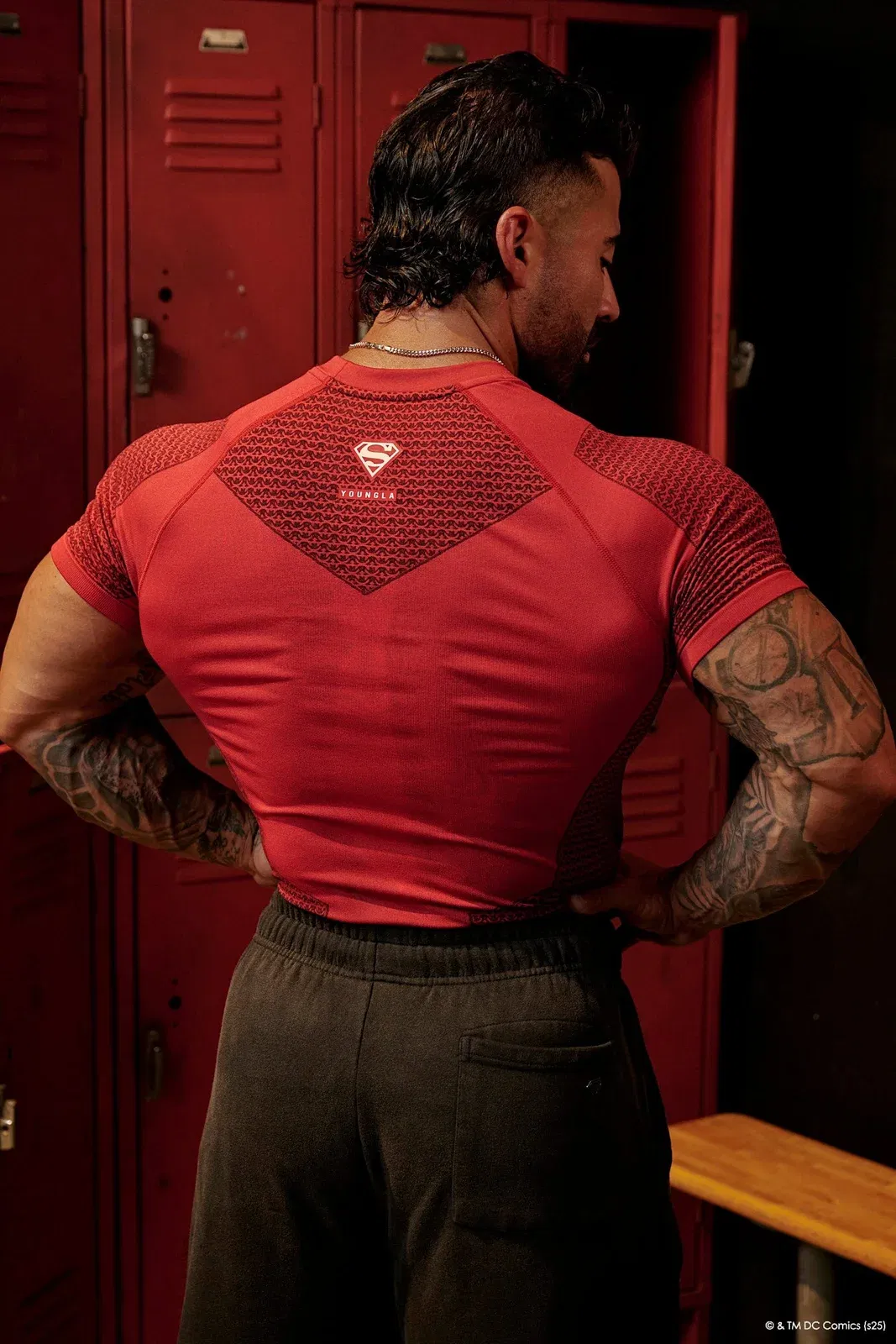 YoungLA 4117 Superman Compression T-Shirt