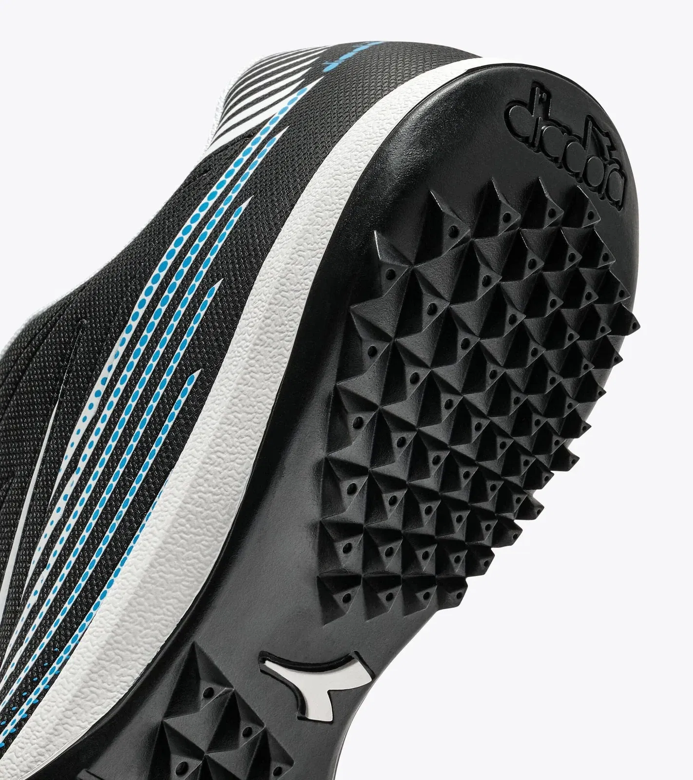 Diadora Pichichi 8 Tfr Black/White/Blue Fluo