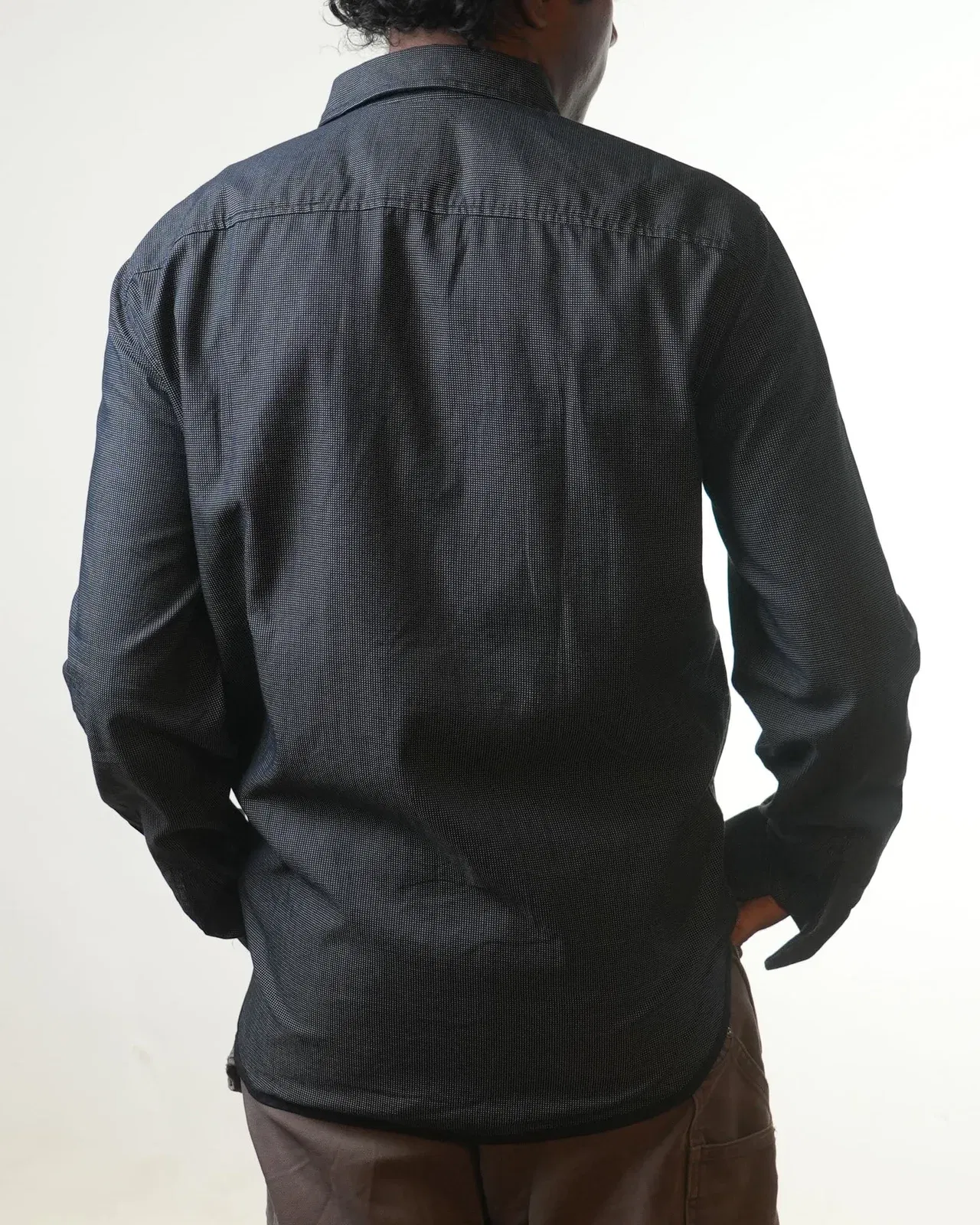 Armani Exchange Black Dotted Shirt (M)
