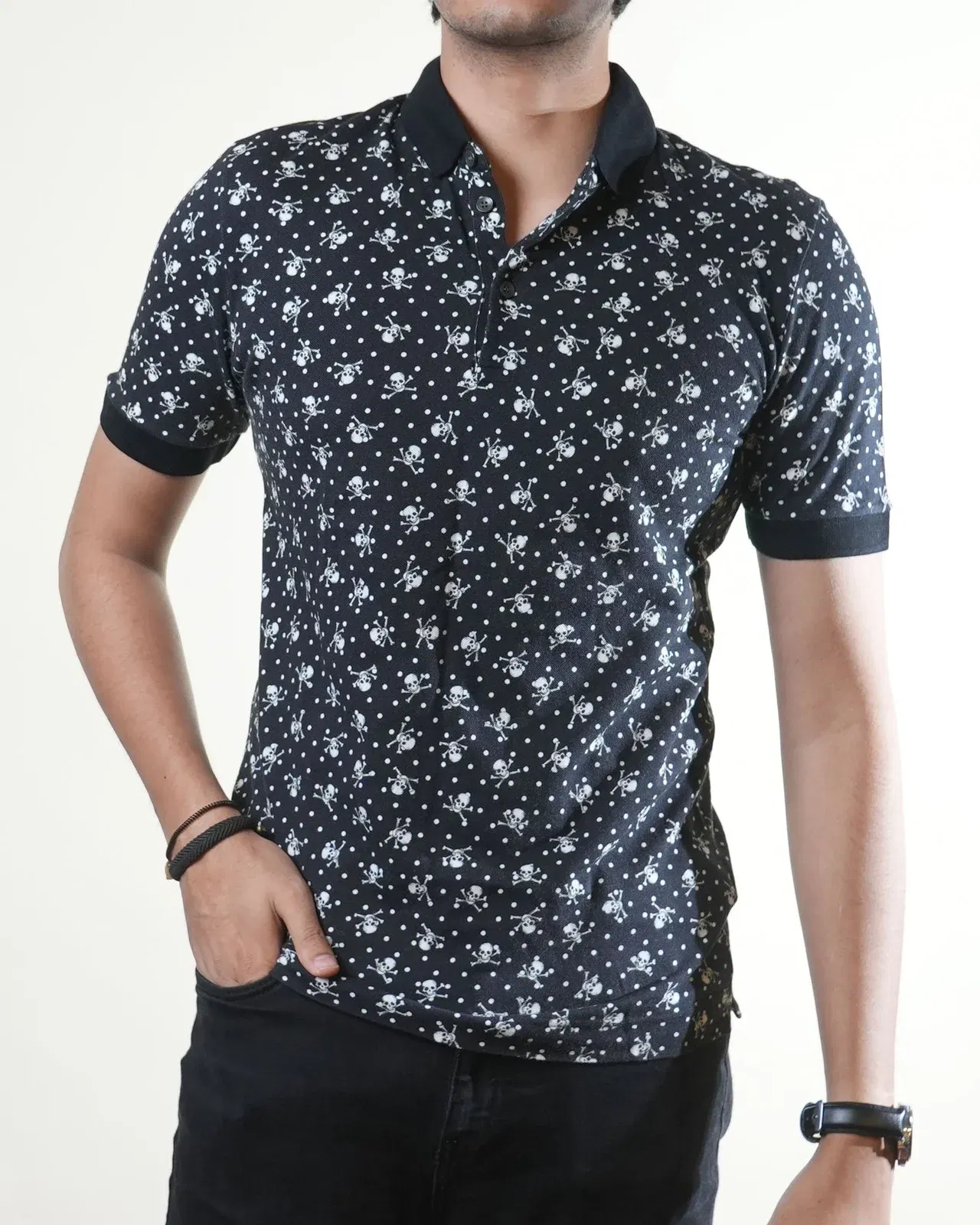 Dolce & Gabbana Skull Printed Black T-Shirt (S)