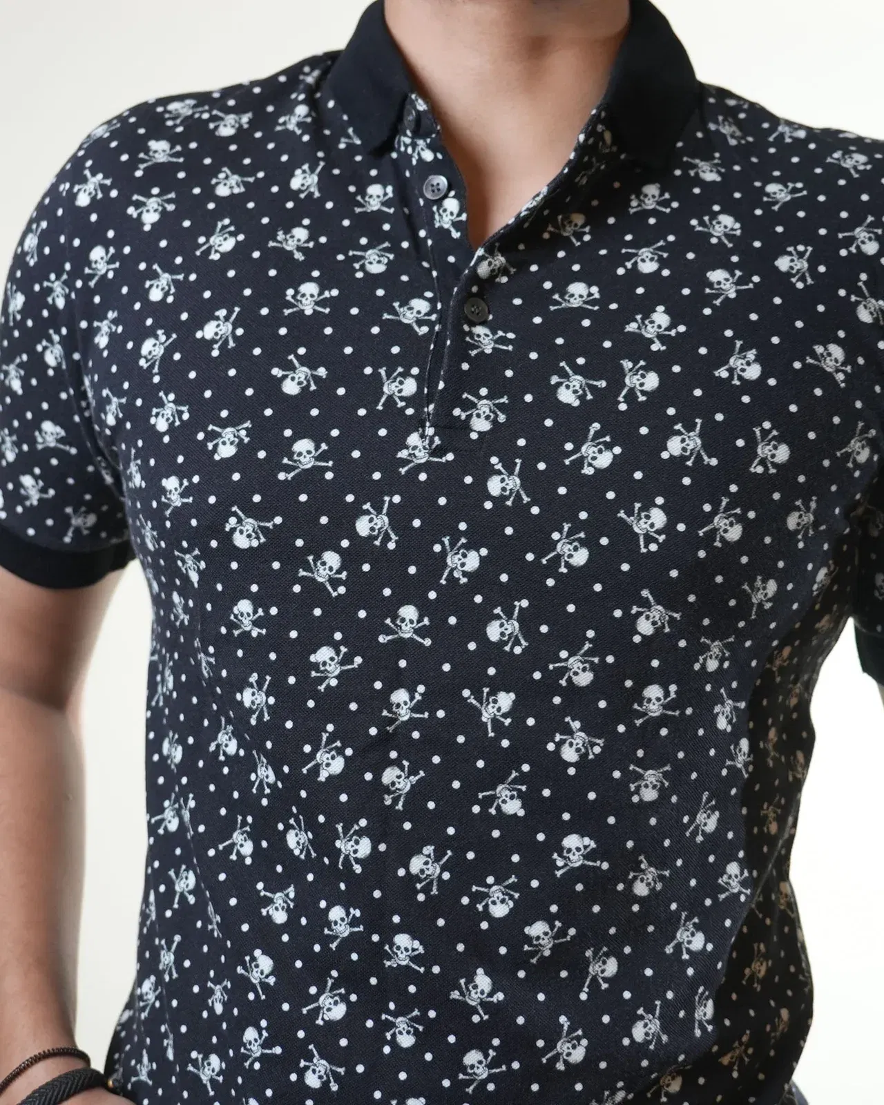 Dolce & Gabbana Skull Printed Black T-Shirt (S)