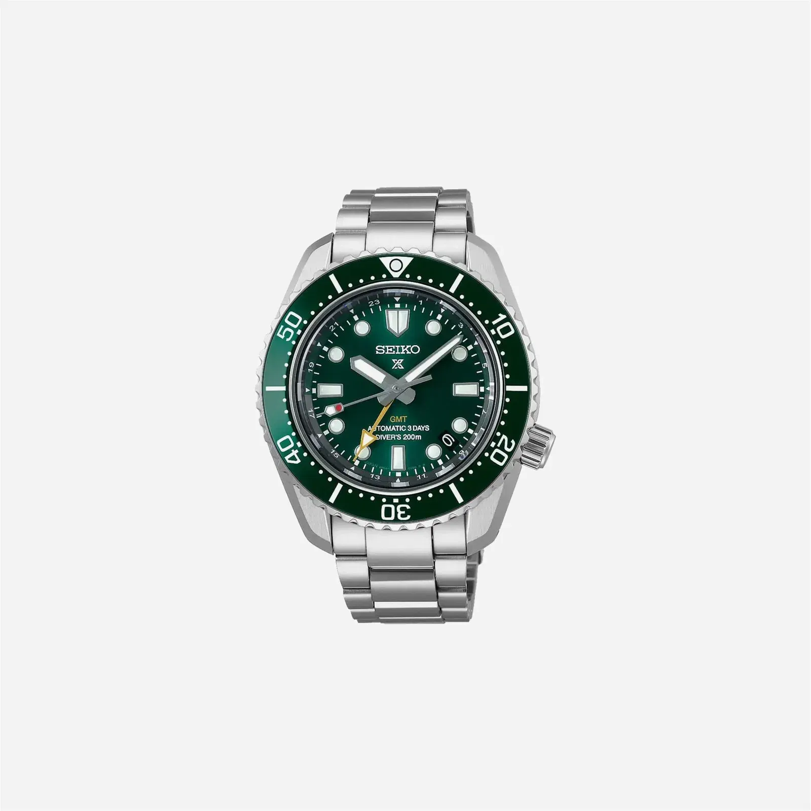 Seiko Prospex Marine Green GMT Green Dial Stainless Steel Watch - SPB381J1