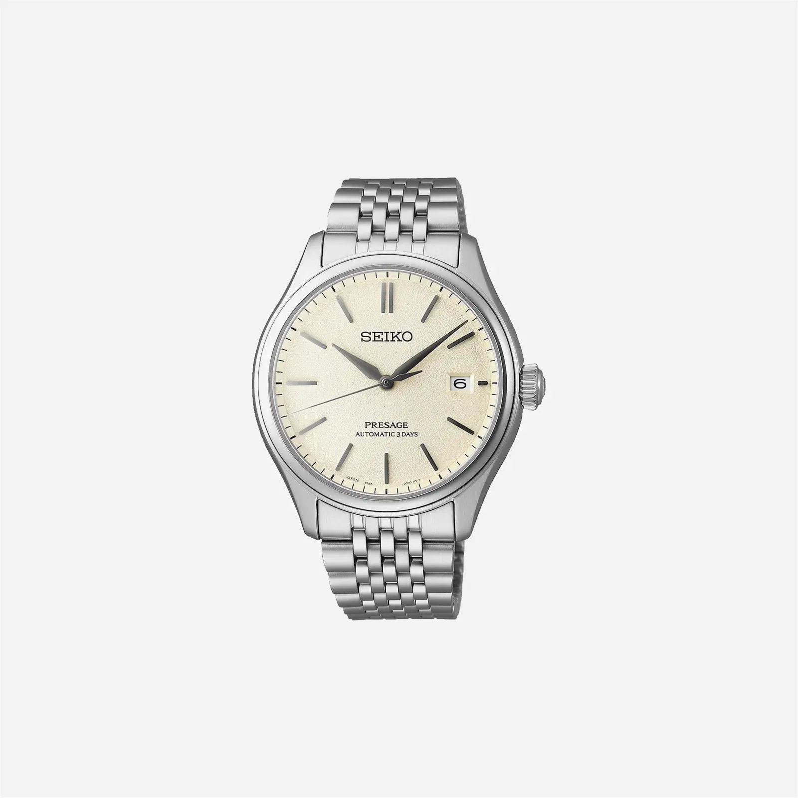 Seiko Presage Classic Series Shiro-iro Warm White Dial Stainless Steel Watch - SPB463J1