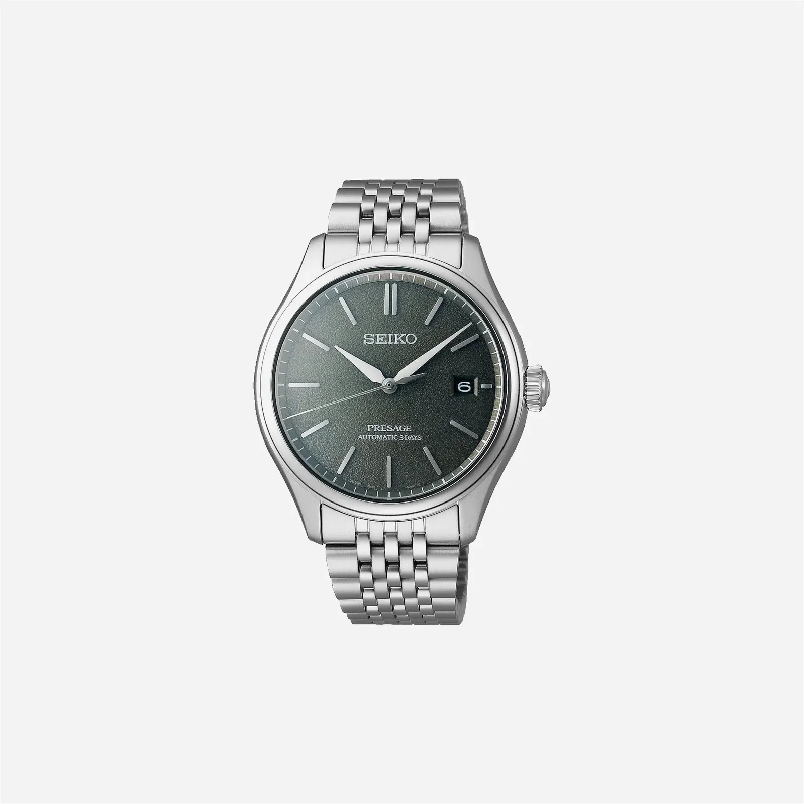 Seiko Presage Classic Series Sensaicha Grey Dial Stainless Steel Watch - SPB465J1