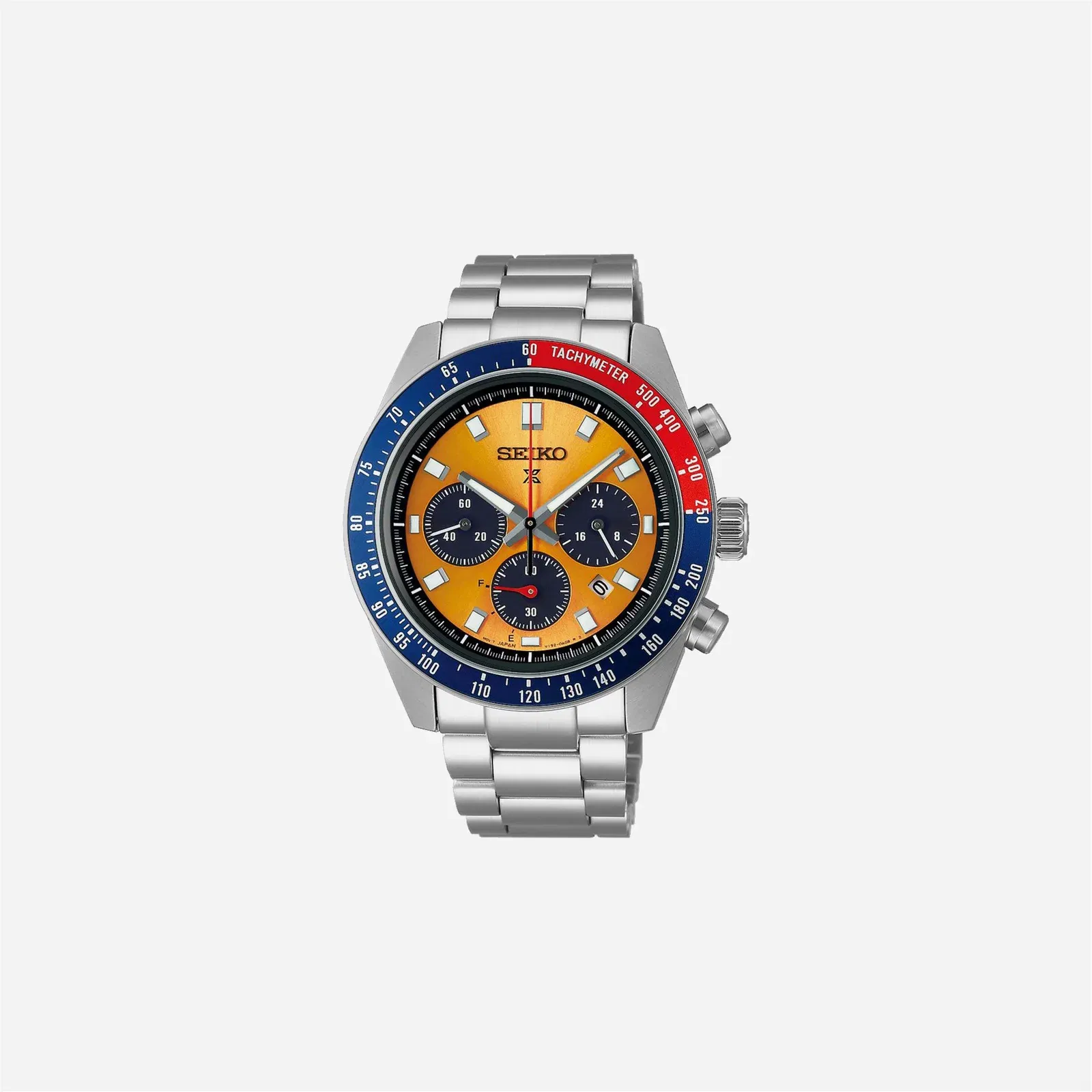 Seiko Prospex Speedtimer Yellow Dial Stainless Steel Watch - SSC947P1
