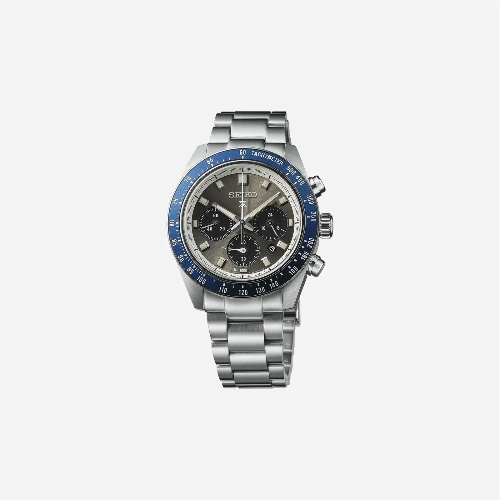 Seiko Prospex Grand Touring Solar Speedtimer Chronograph Grey Dial Stainless Steel Watch - SSC939P1