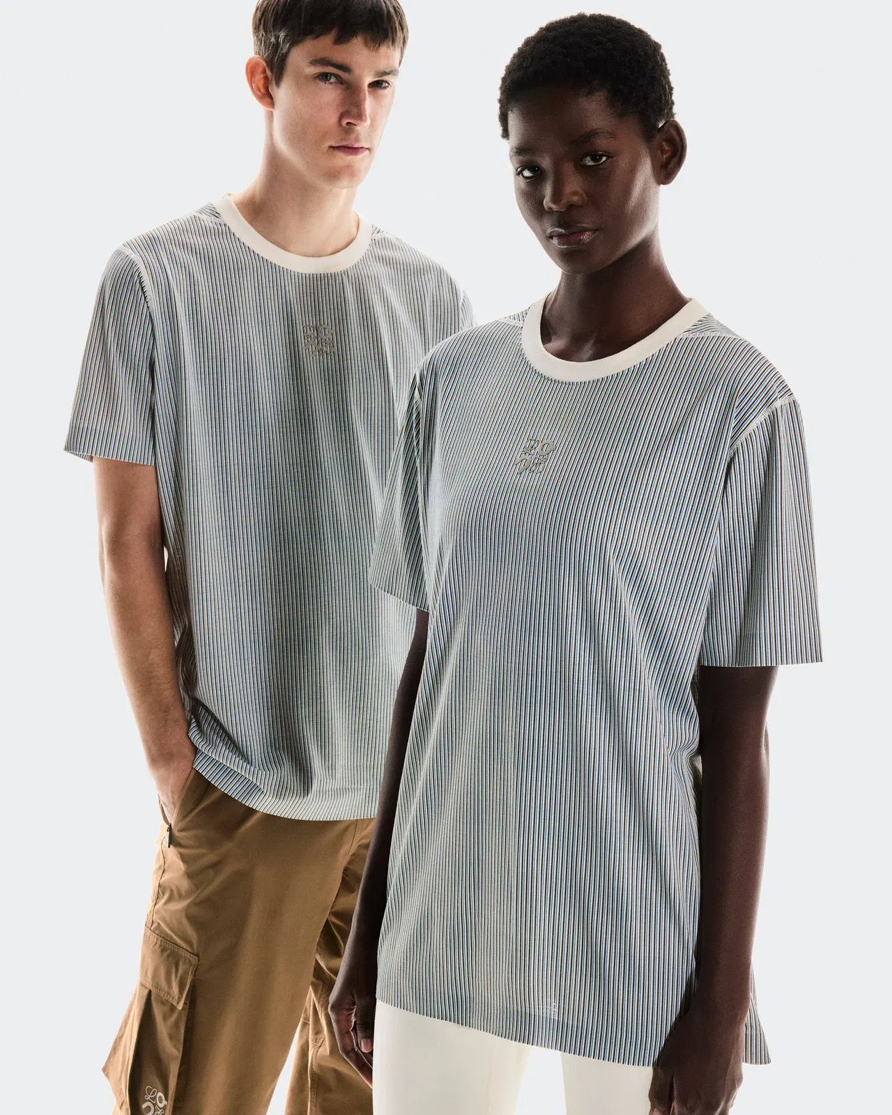 On Active T-Shirt Loewe Beige Blue
