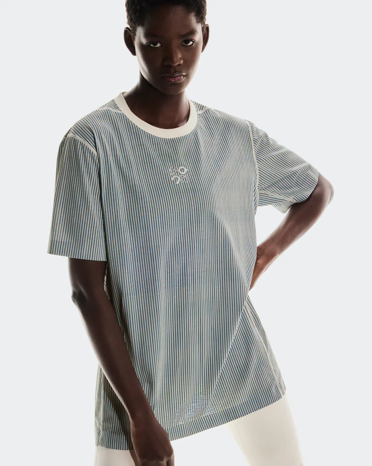 On Active T-Shirt Loewe Beige Blue