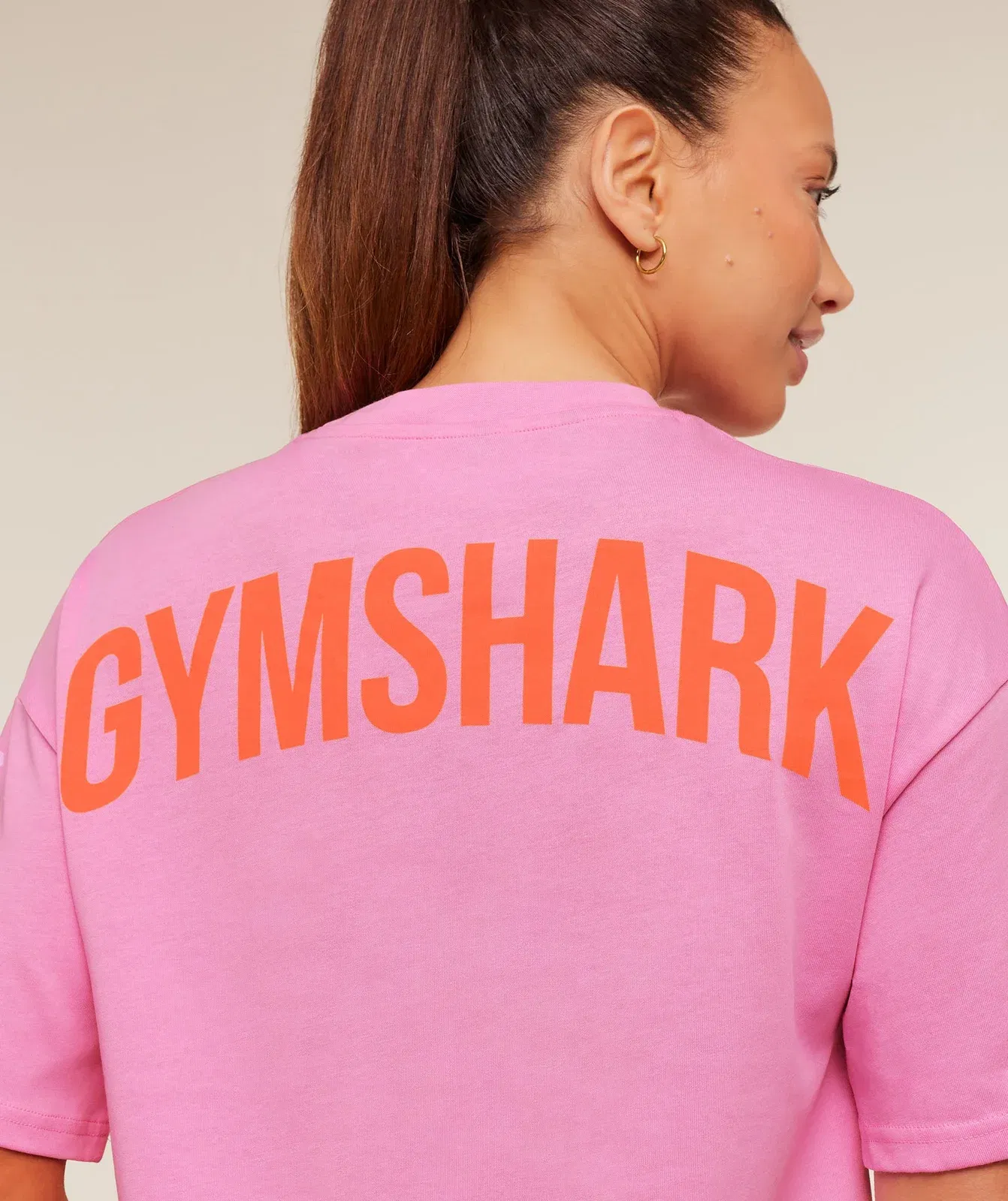 Gymshark Power Oversized T-Shirt - Focus Pink