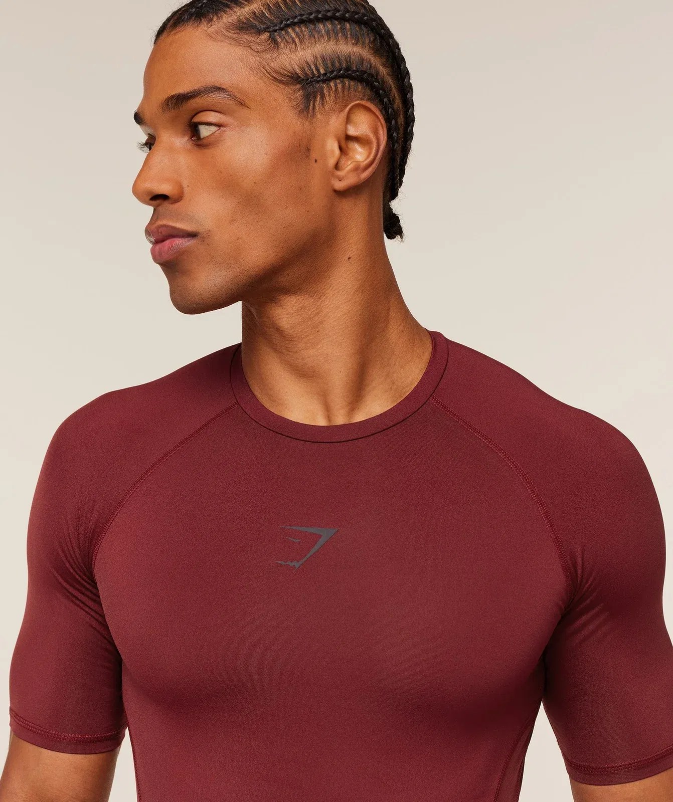 Gymshark Element Baselayer T-Shirt - Sets Red