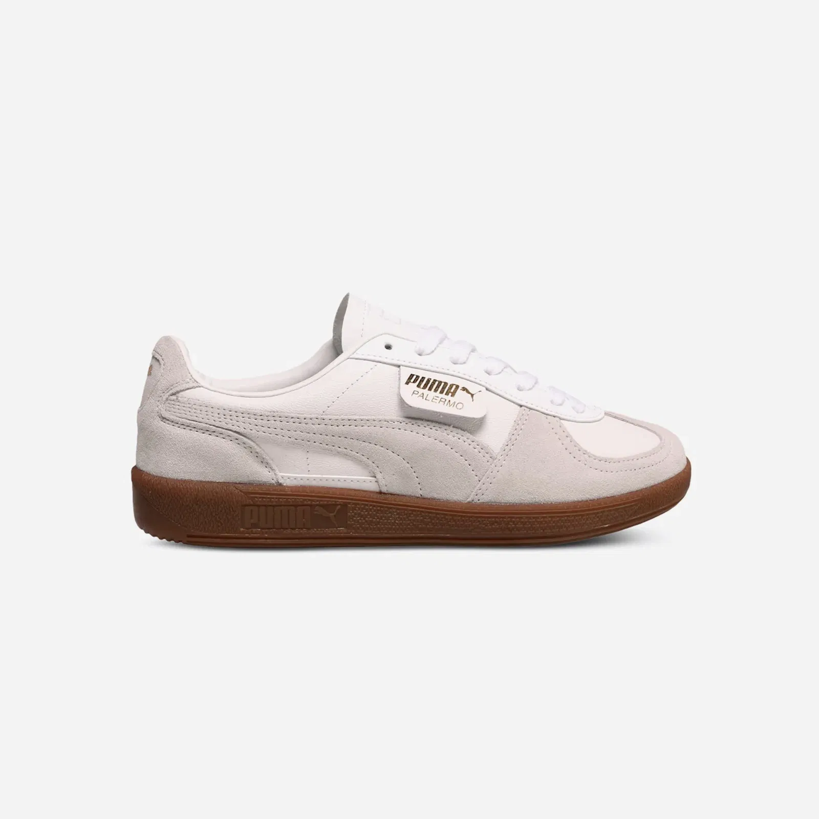 Puma Palermo Leather Res White Glacial Gray Gum