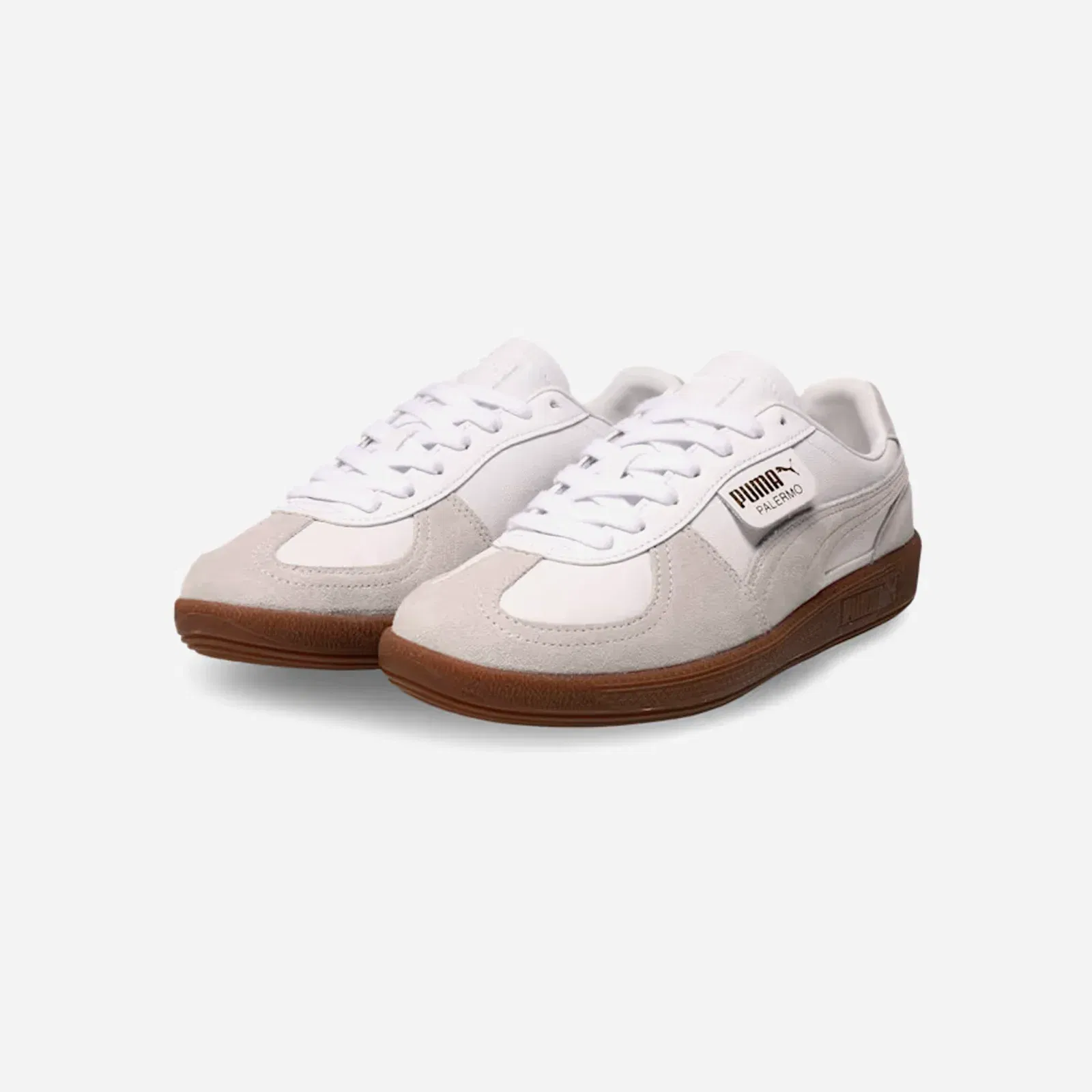 Puma Palermo Leather Res White Glacial Gray Gum