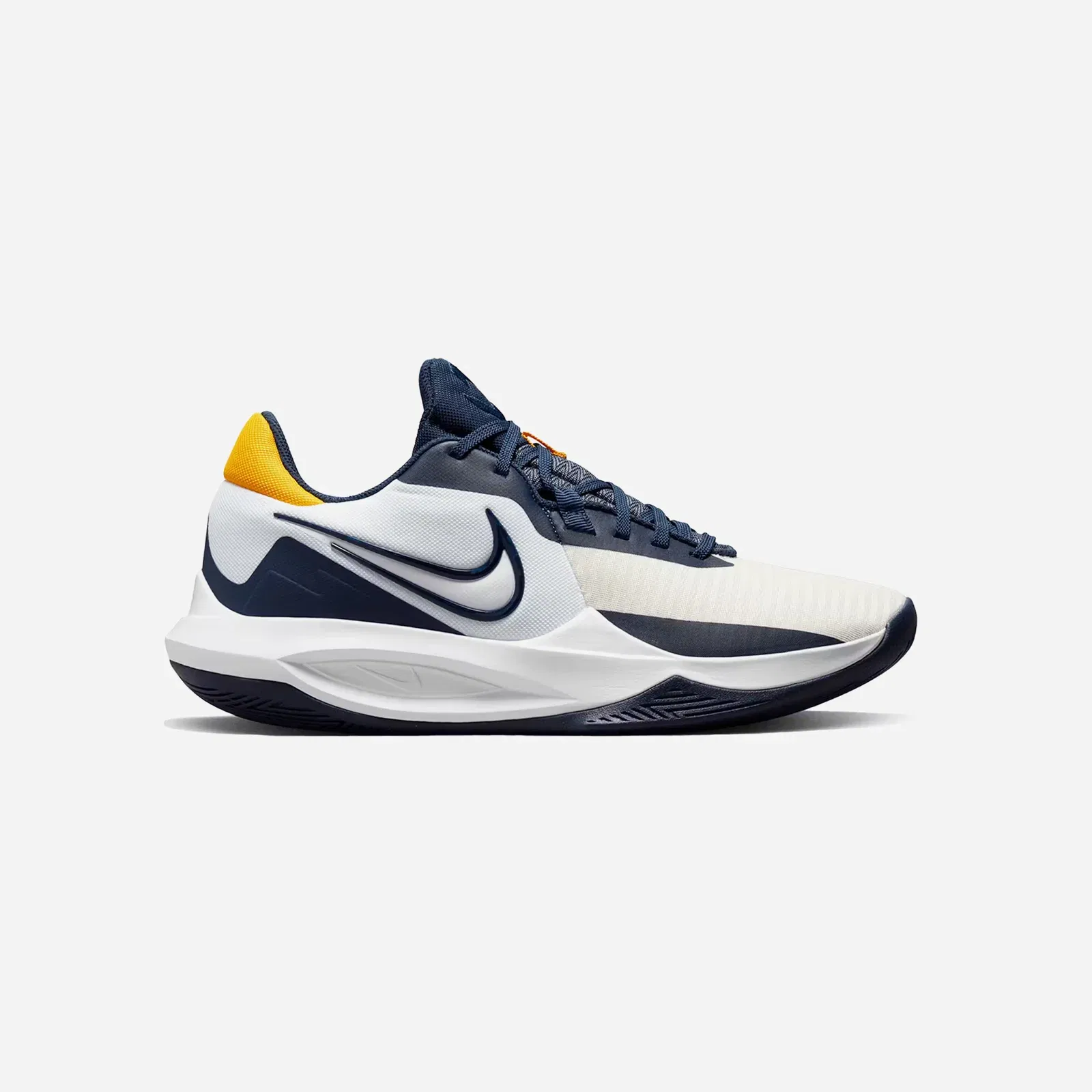 Nike Precision 6 White Midnight Navy Gold