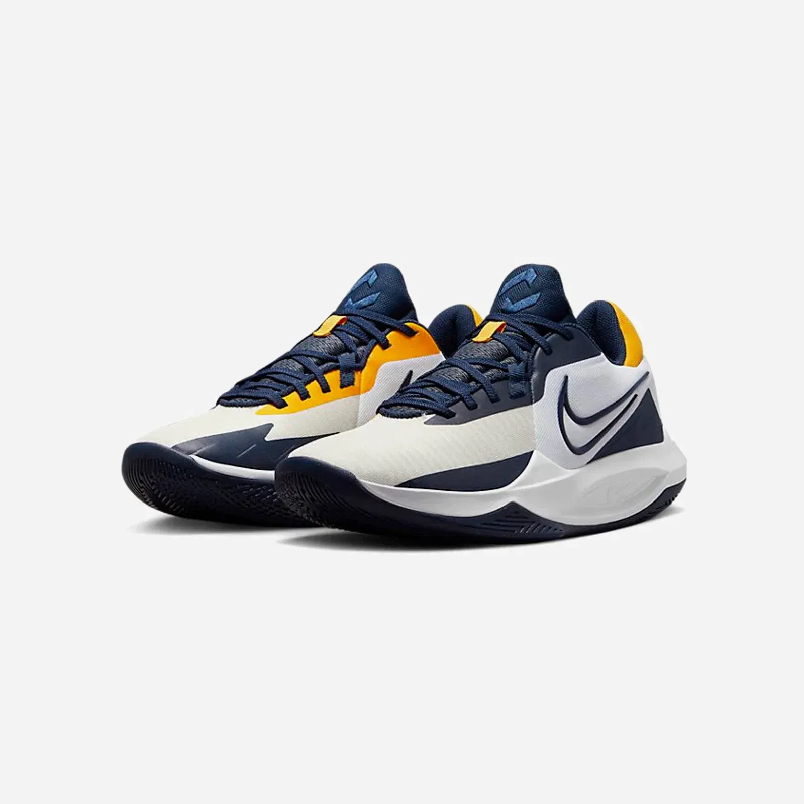 Nike Precision 6 White Midnight Navy Gold