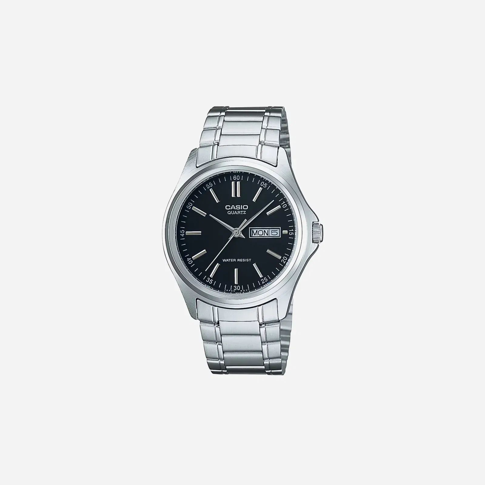 Casio MTP-1239D-1A Black Dial Stainless Steel Watch