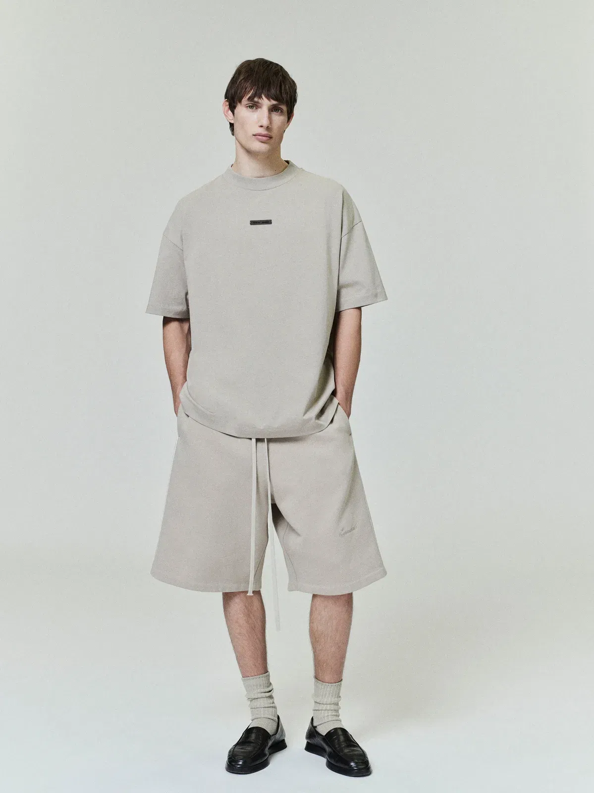 Essentials Classic T-Shirt Heather Stone