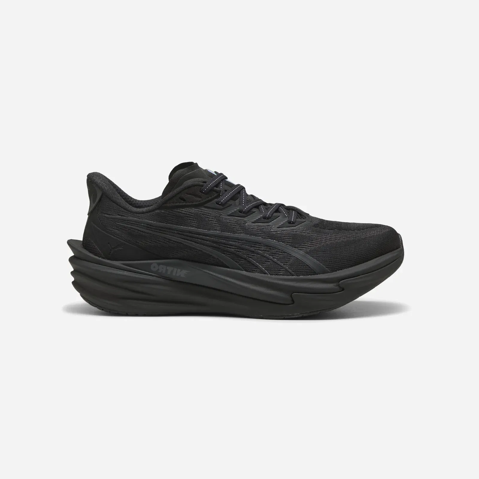 Puma Diviate Nitro 4 Wide Running Shoes Black Flat Dark Gray